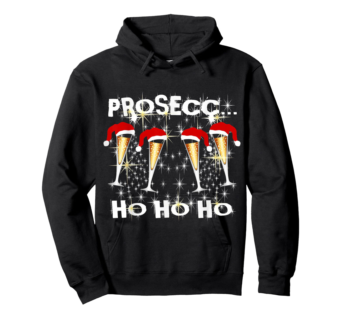 Partner Fun Outfit Nikolaus Xmas Ugly Santa Prosecco Ho Ho T-Shirt