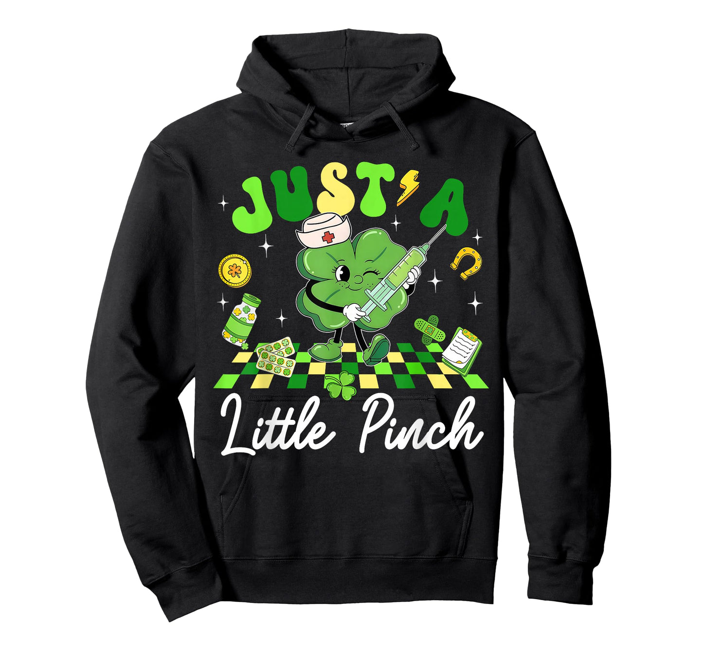 Just A Little Pinch Nurse St Patrick's Day Shamrock Women T-Shirt