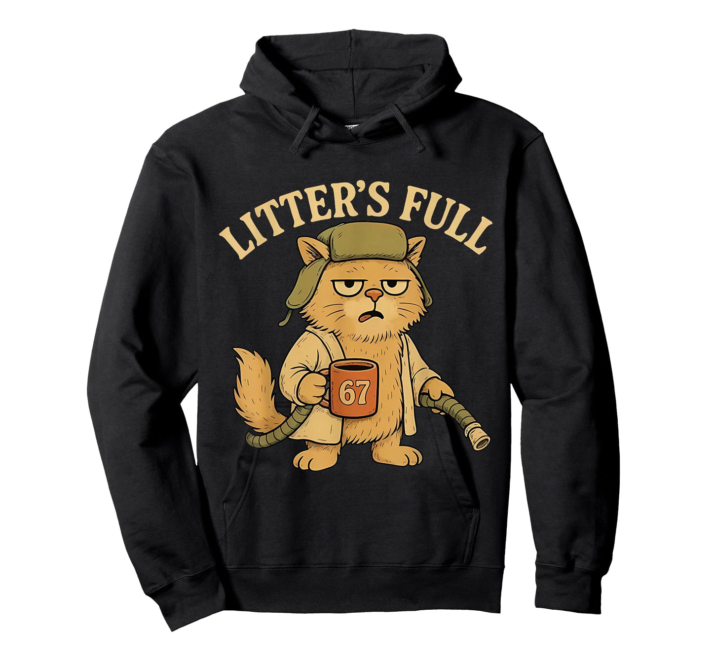 Vintage Litter’s Full Cat Parody Tees Six Seven 67 Meme T-Shirt