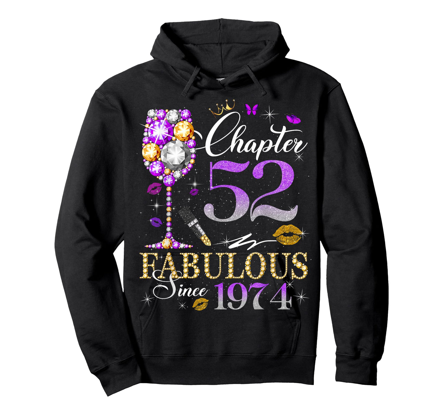 Chapter 52 Fabulous Since 1974 52nd Birthday Women Girls T-Shirt