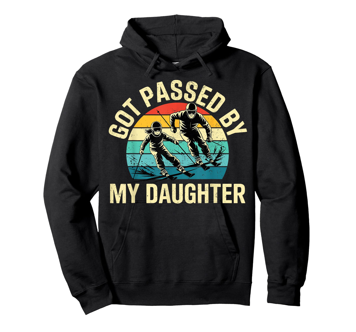 Got Passed by My Daughter Funny Ski Skiing Winter Mountain T-Shirt