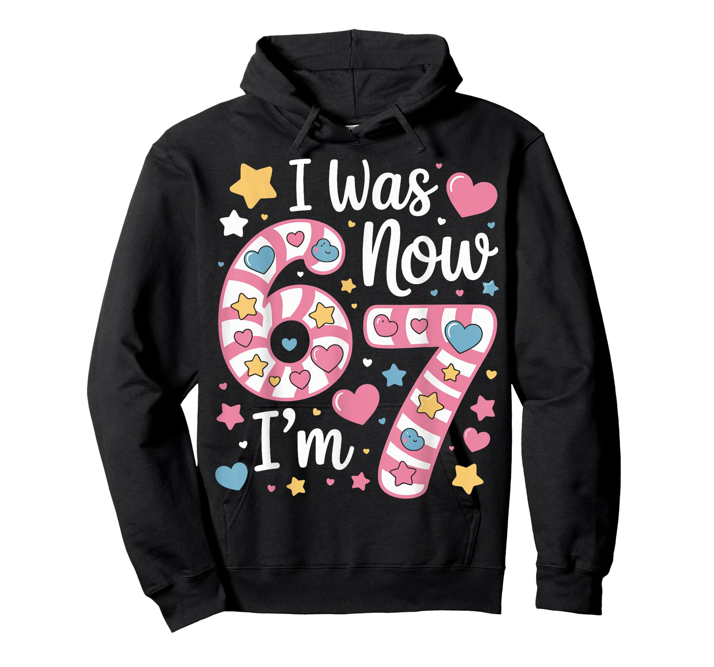 I was 6 Now I’m 7 Funny Birthday Girl Seven Years Old T-Shirt