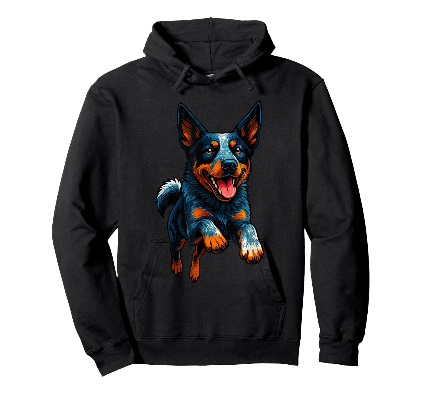 Funny Blue Heeler Dog Jumping Design Blue Heeler Lovers T-Shirt