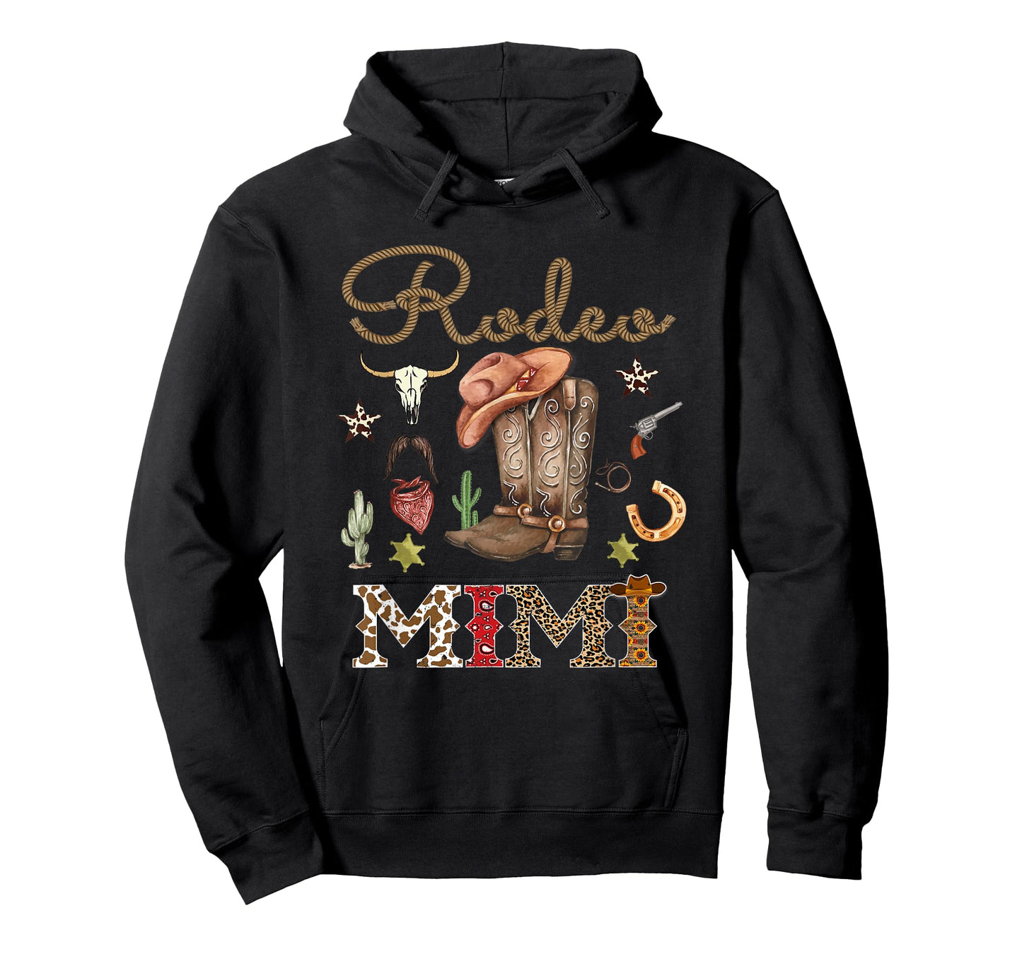 Rodeo Mimi Cowboy Cowgirl Birthday Matching Family T-Shirt