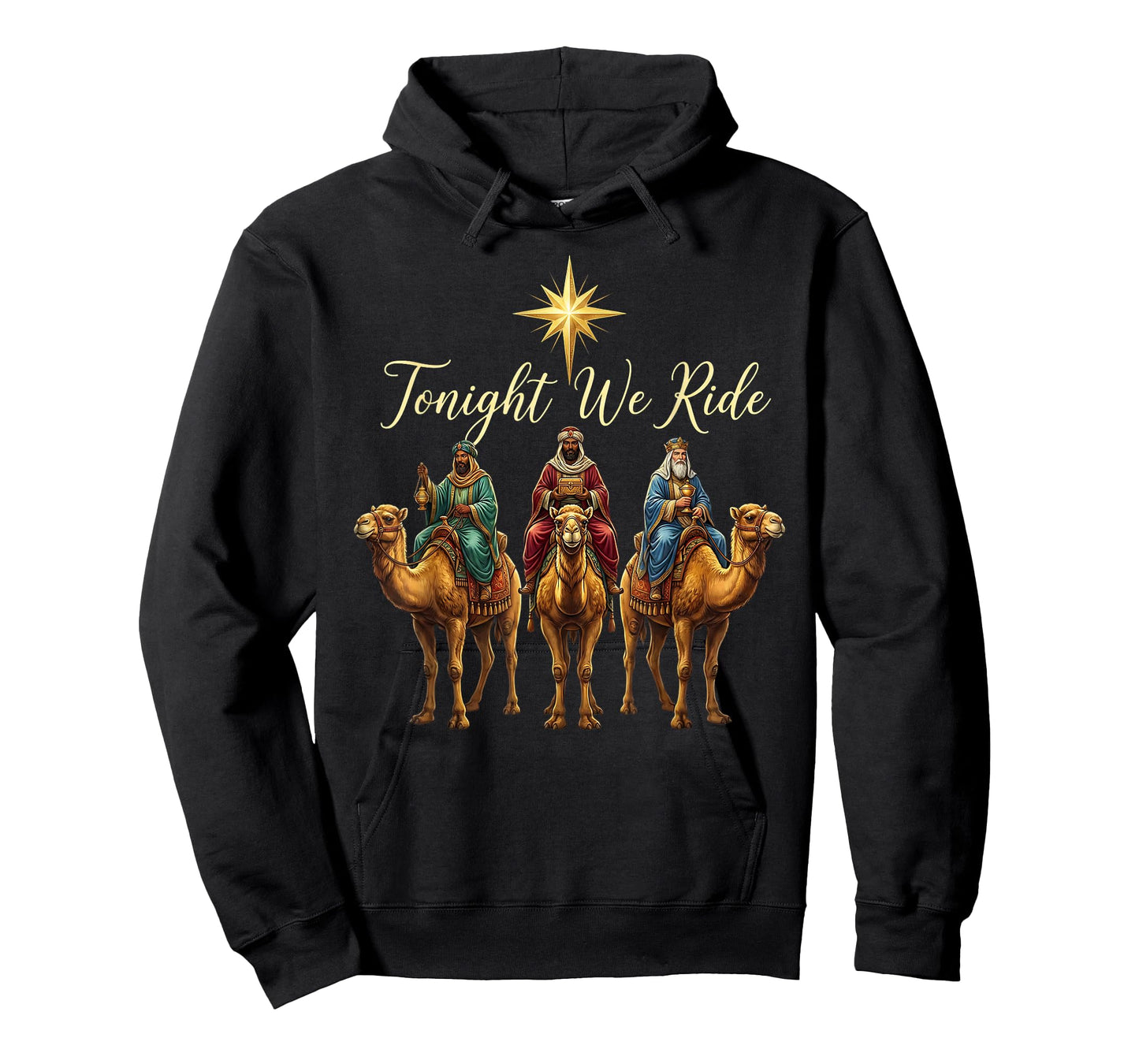 Christmas Nativity Three Wise Men Women Tonight We Ride T-Shirt