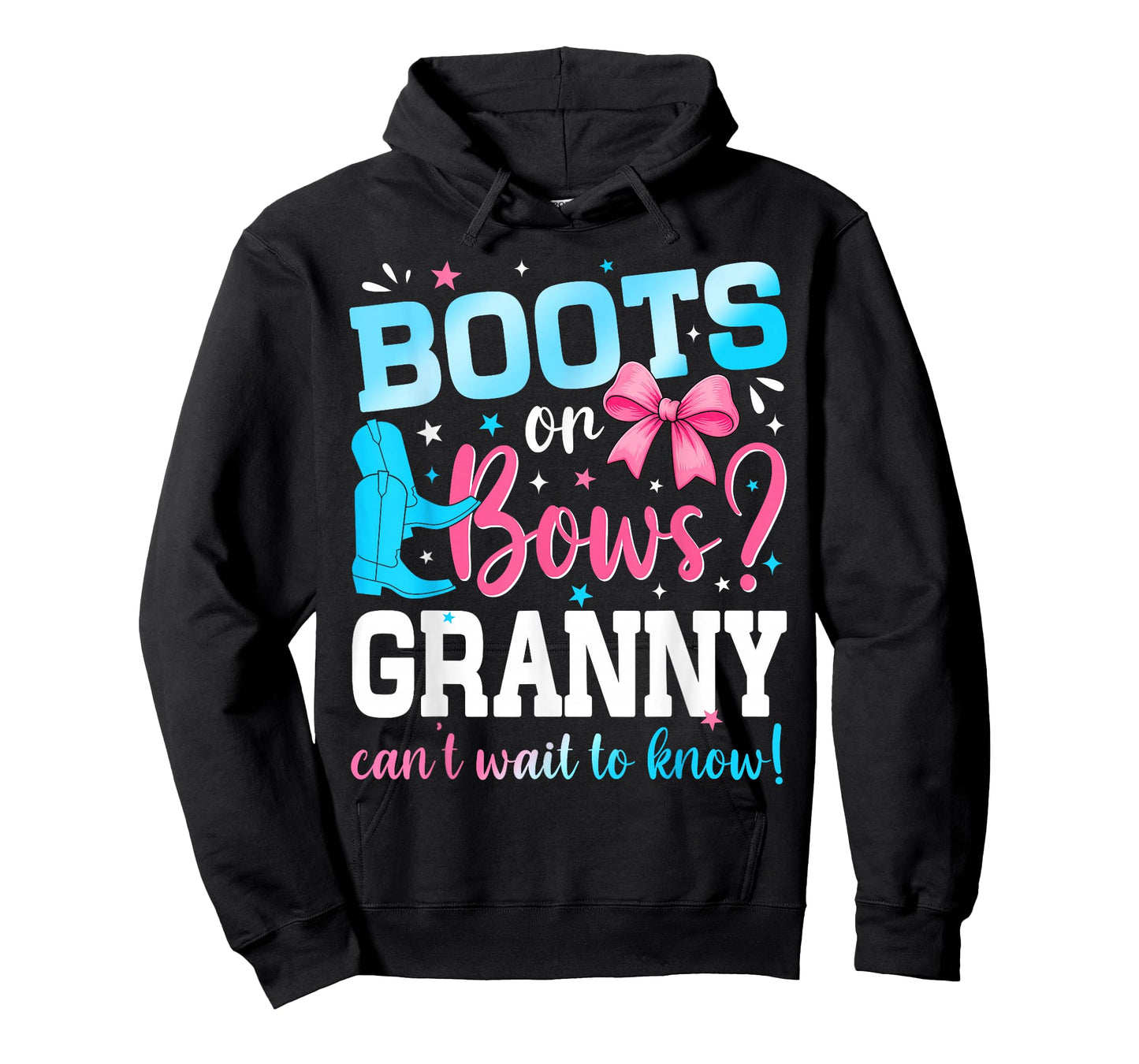 Boots Or Bow Granny Love You Gender Reveal Party T-Shirt