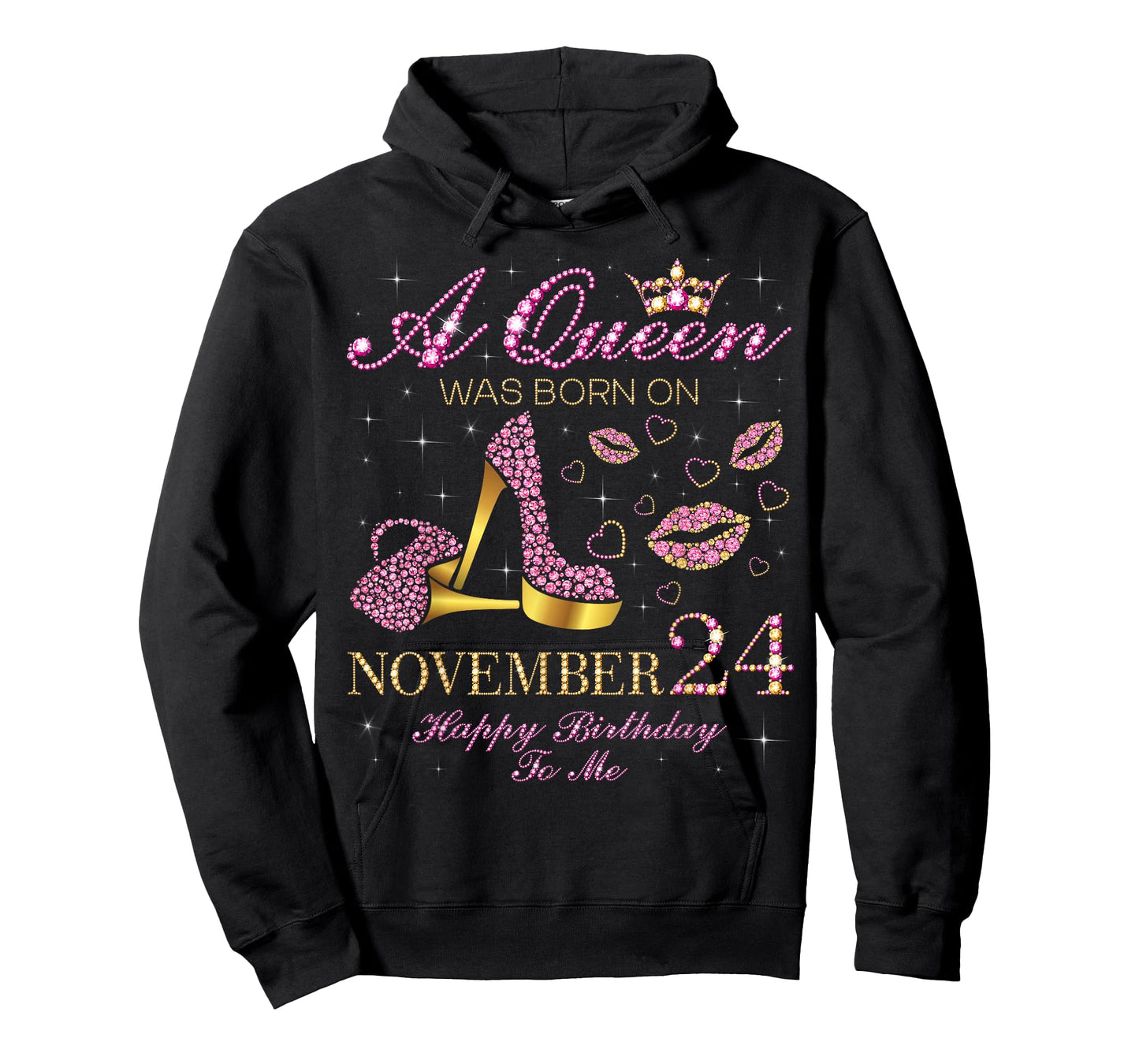 A Queen was Born on November 24 Happy Birthday to Me T-Shirt
