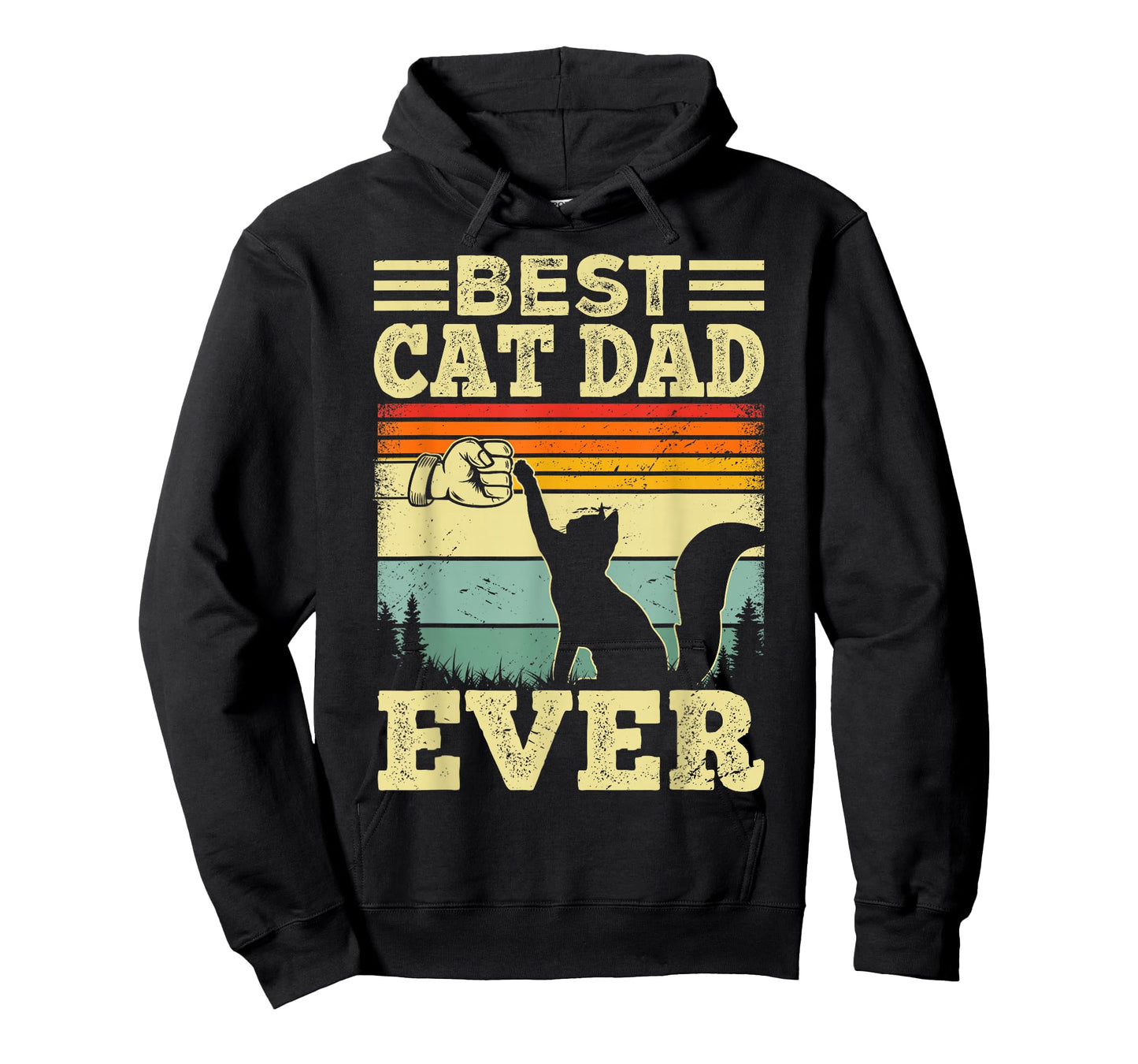 Cat Shirt for Men Best Cat Dad Ever Funny Cat Lover T-Shirt