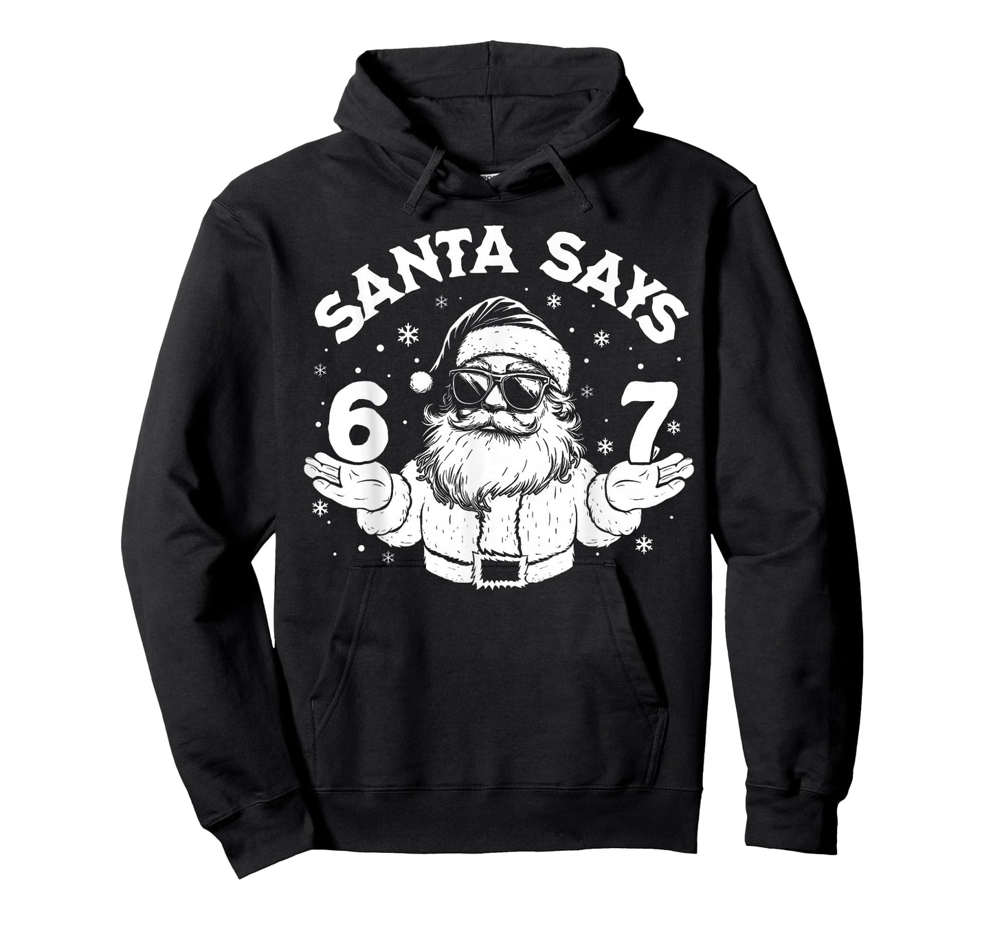 Santa Says Six Seven 6 7 Gen Z Alpha Meme Christmas Holiday T-Shirt
