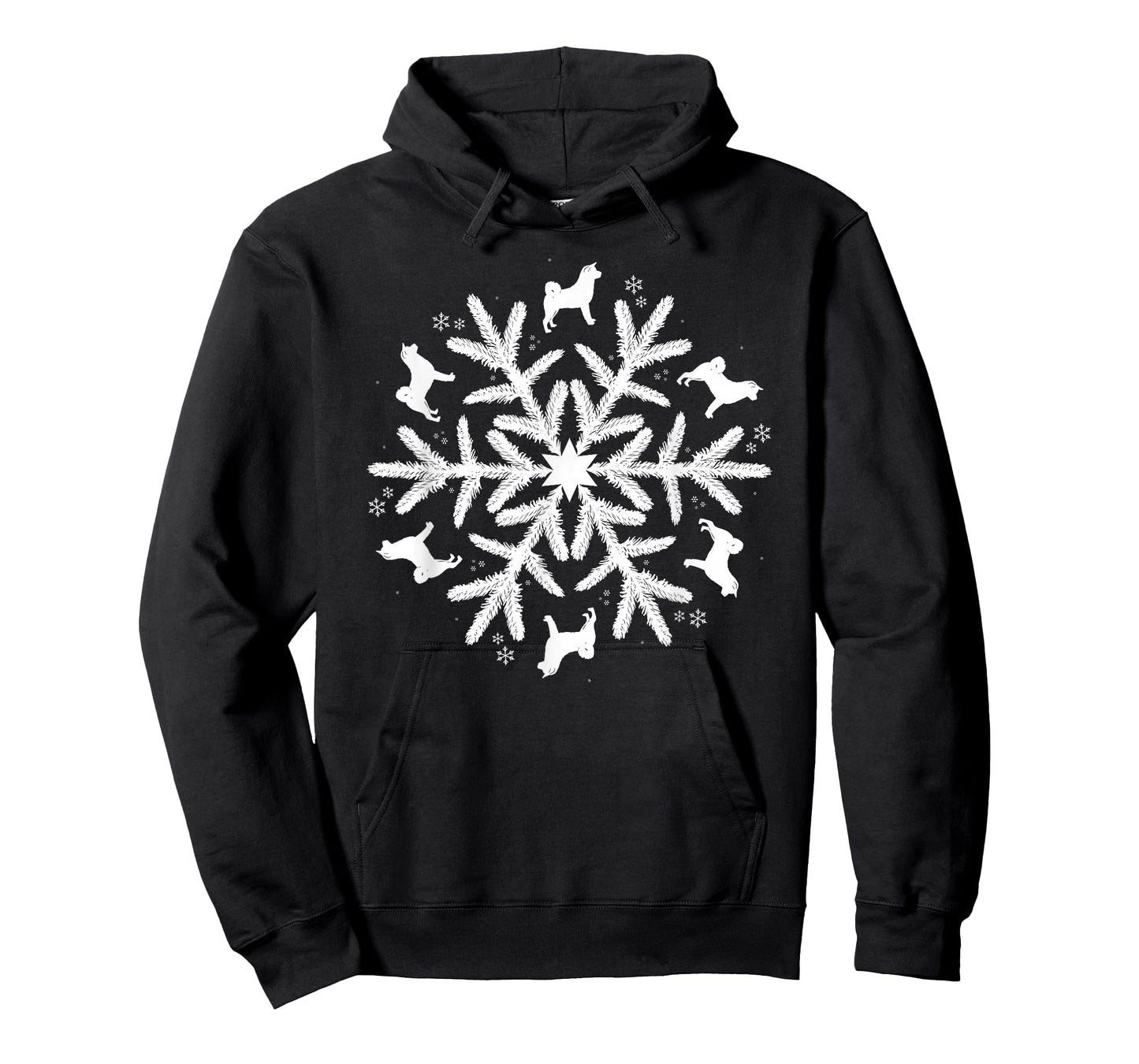 Snowflake Christmas Akita T-Shirt