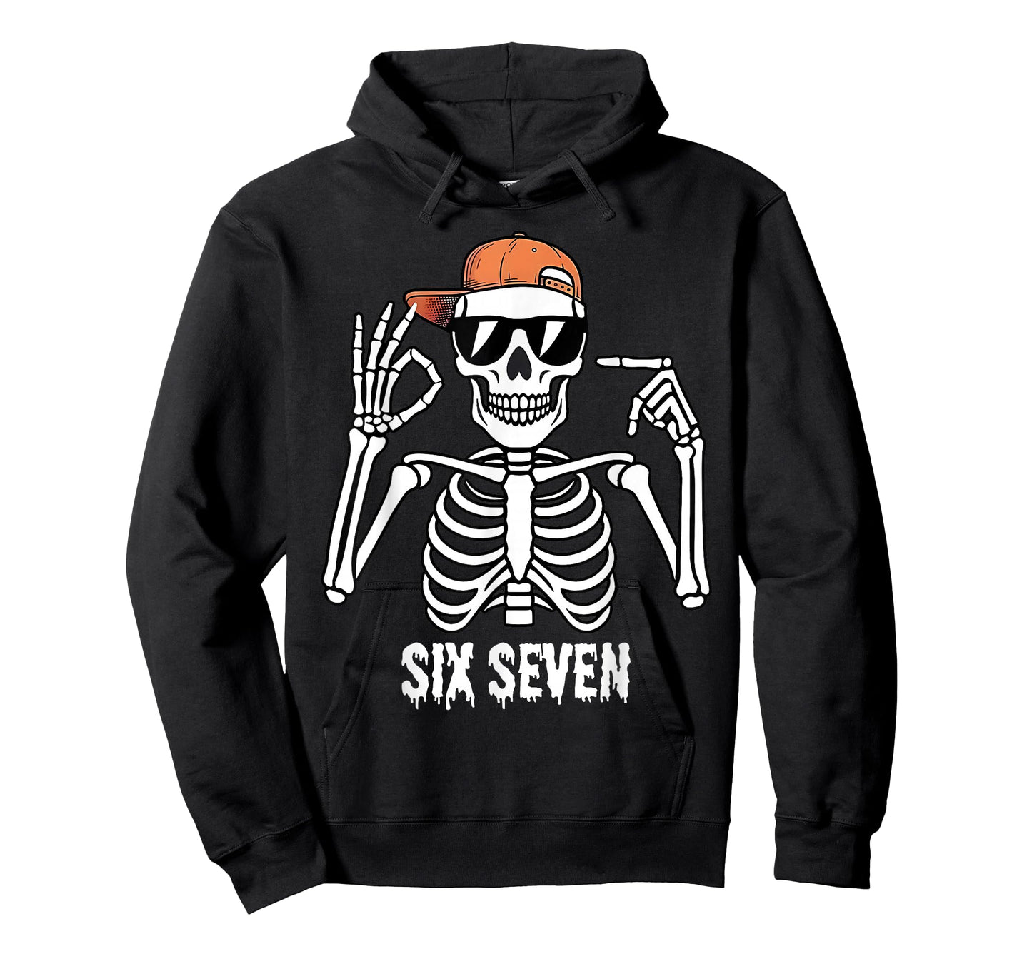 67 Skeleton Funny Six Seven Gen Z Halloween Meme Men Women T-Shirt