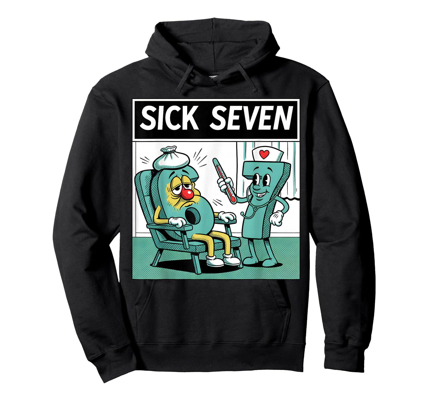 Sick Seven Nurse Funny Nursing 67 Meme Hospital Medical T-Shirt