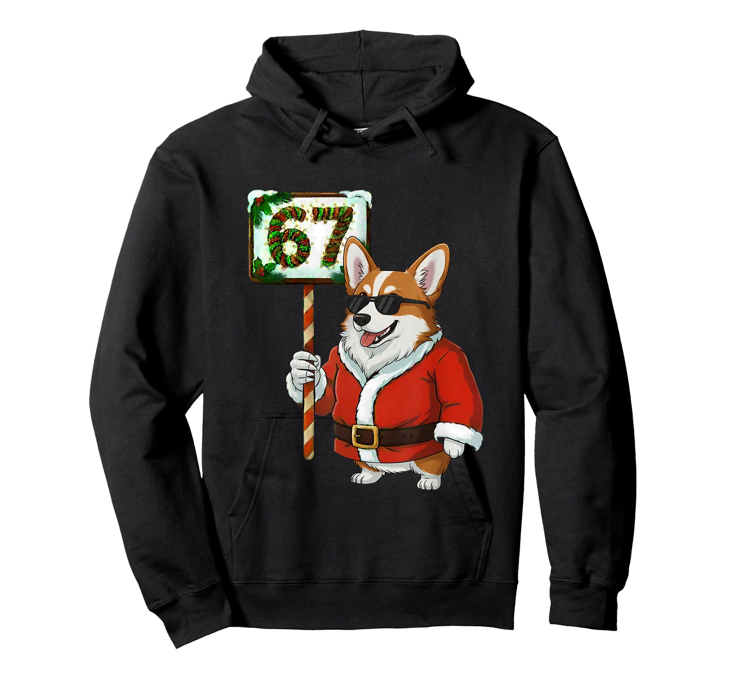67 Meme Funny Six Seven Christmas Corgi Dog Lover T-Shirt