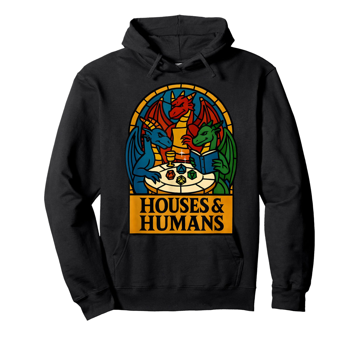 Houses and Humans Funny RPG Nerdy Gamers Men Women Boys T-Shirt
