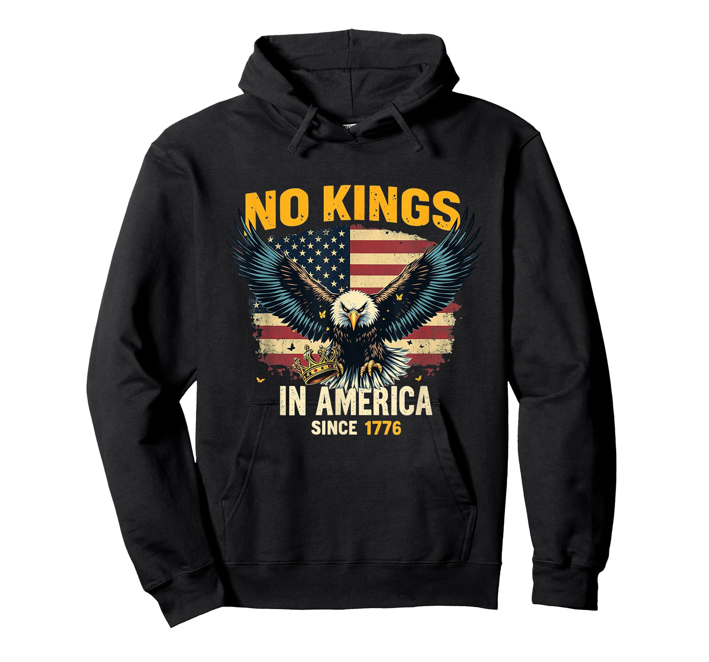 No Kings in America Since 1776 T-Shirt Patriotic Freedom Tee T-Shirt