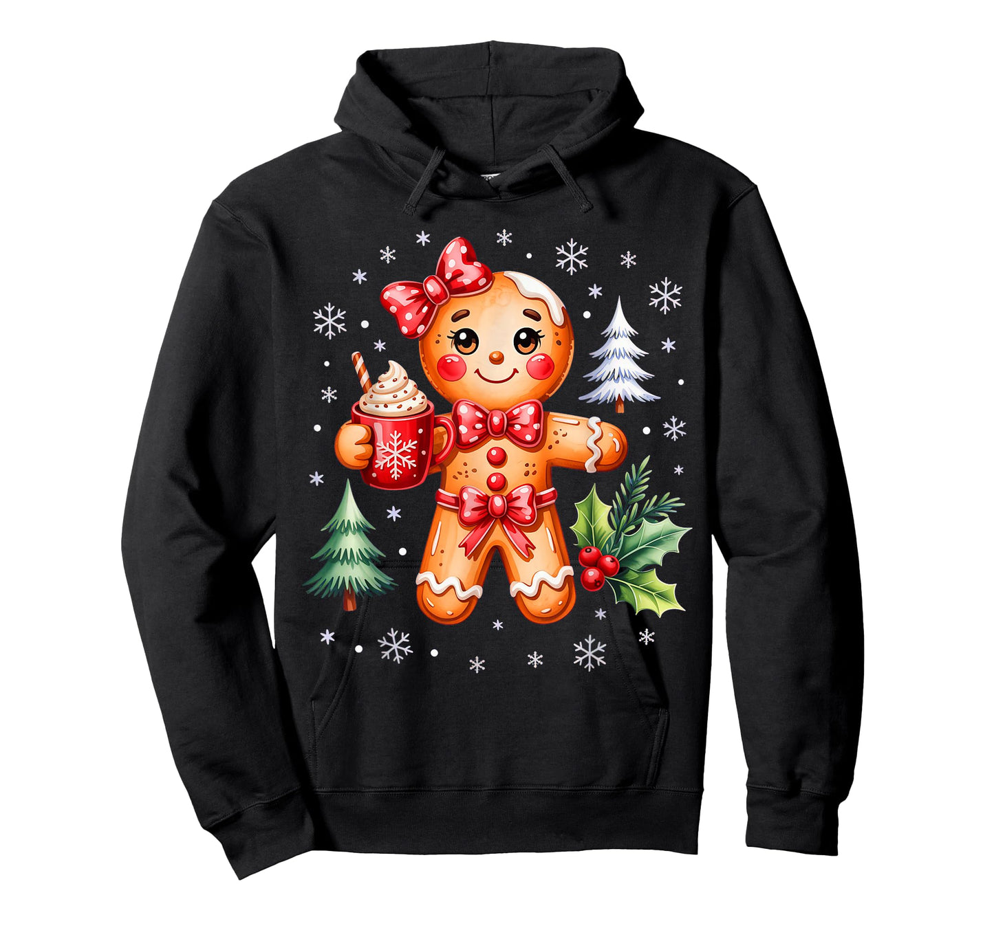 Cute Gingerbread Christmas Snow T-Shirt