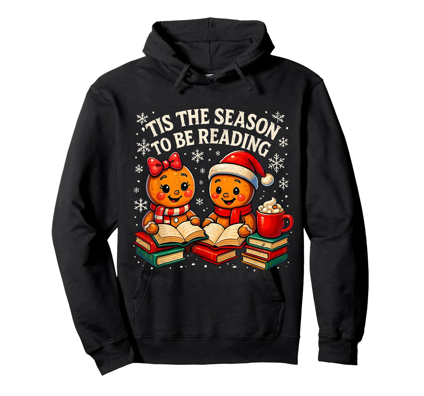 ’Tis The Season to Be Reading Book Lover Design T-Shirt