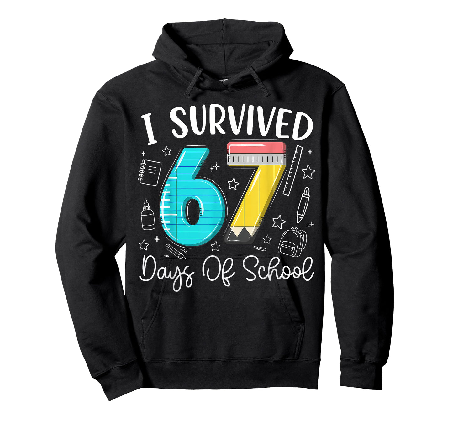 I Survived 67 Days of School Funny Meme Teachers Students T-Shirt