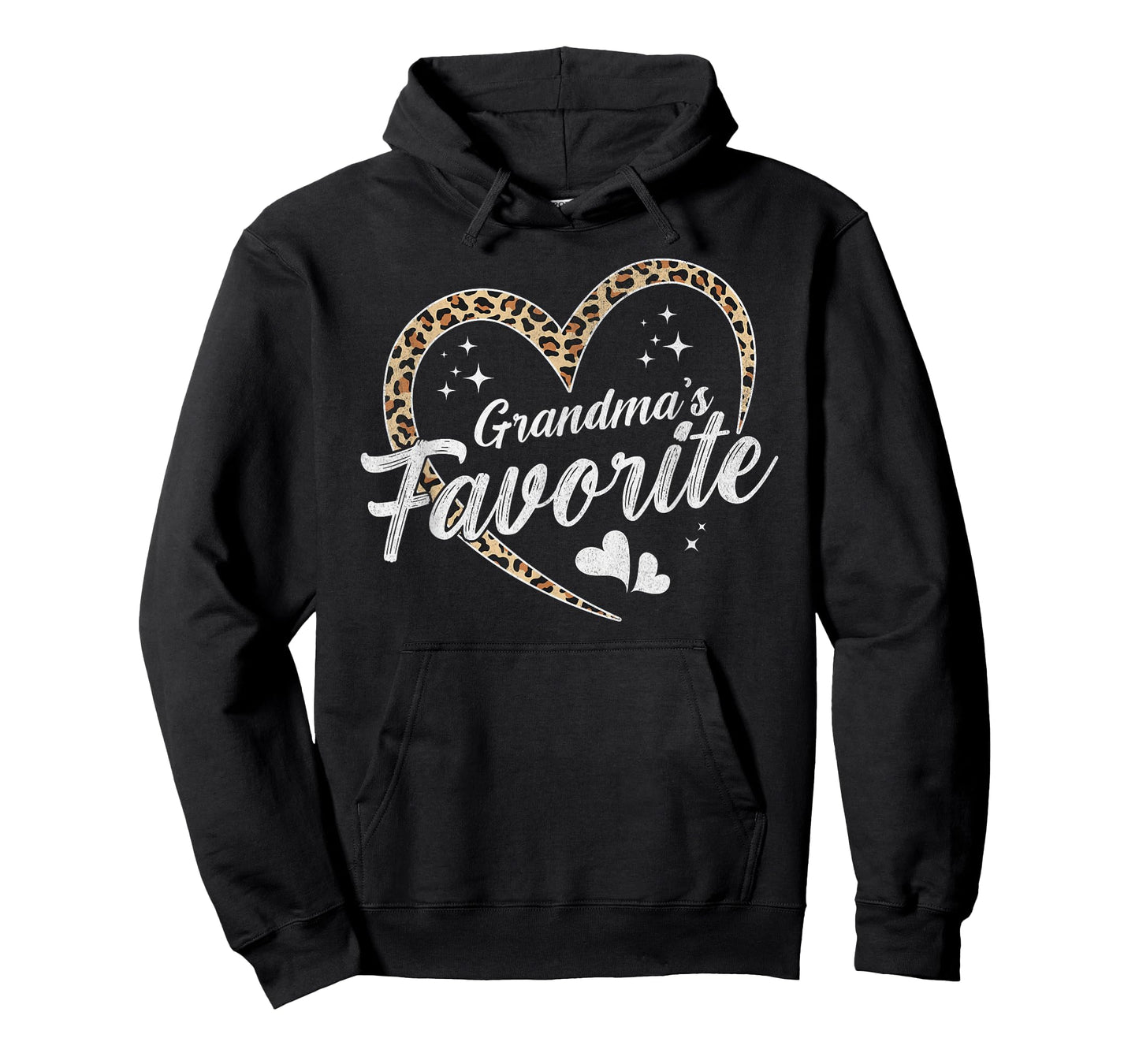 Grandma's Favorite Granddaughter Leopard Girls T-Shirt