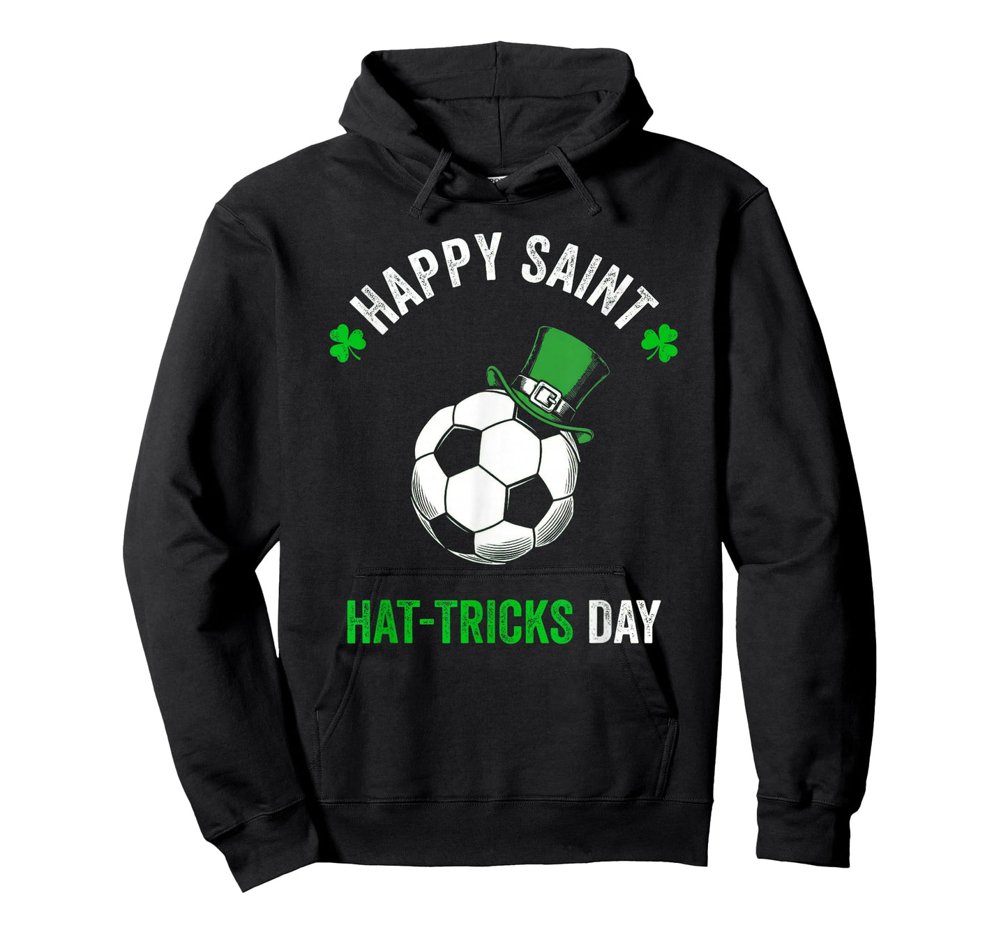 Soccer St Patricks Day Boys Men Shamrock Soccer T-Shirt