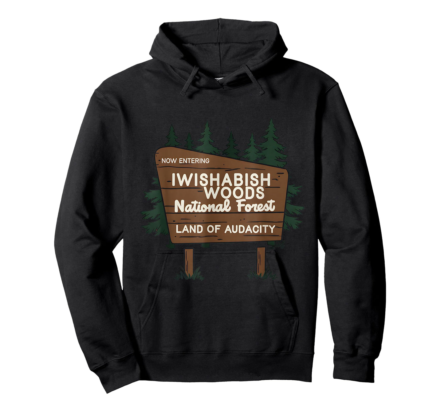 Now Entering I Wishabish Woods National Forest Land Audacity T-Shirt