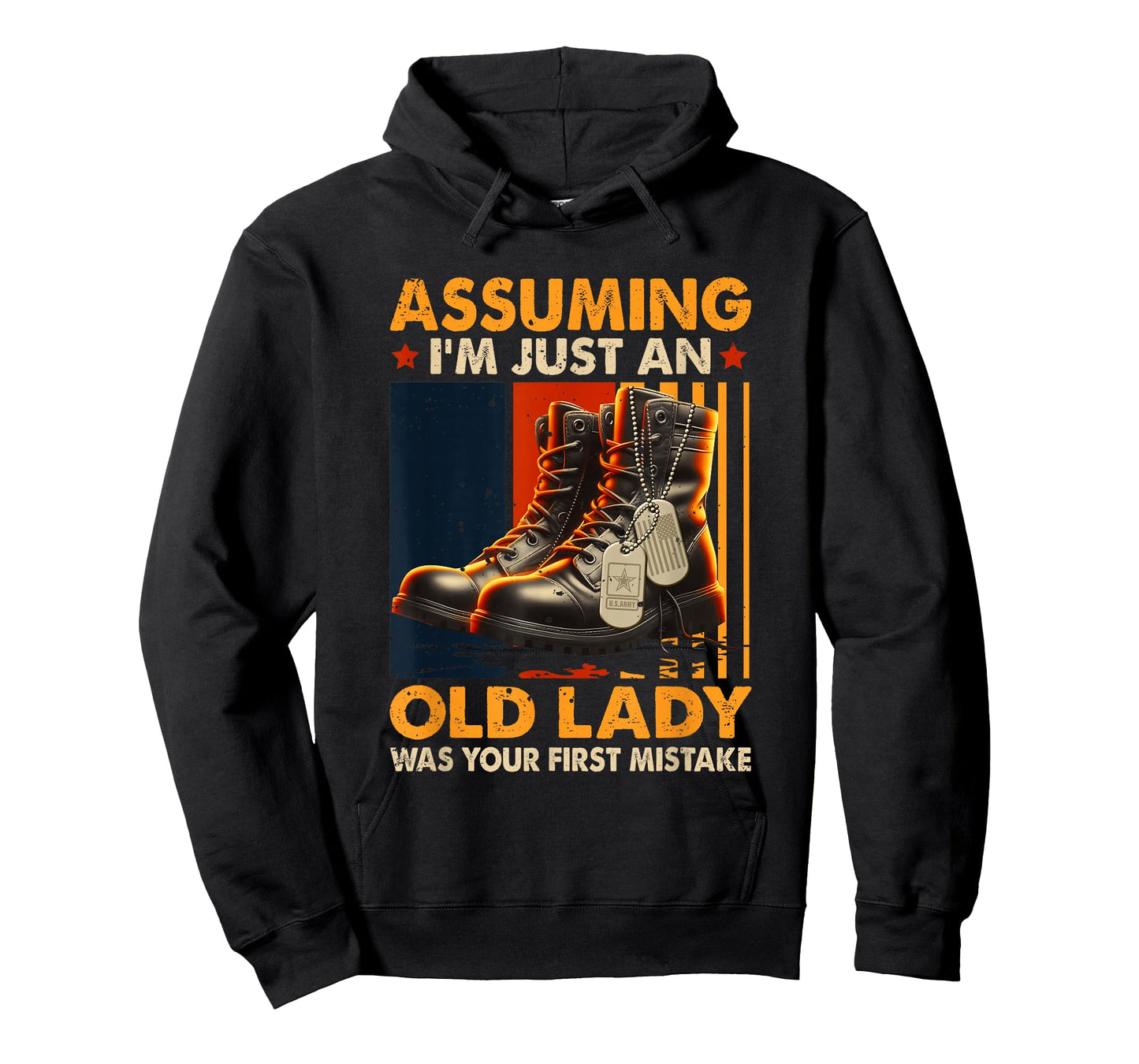 Assuming I'm Just an Old Lady was Your First Mistake Veteran T-Shirt