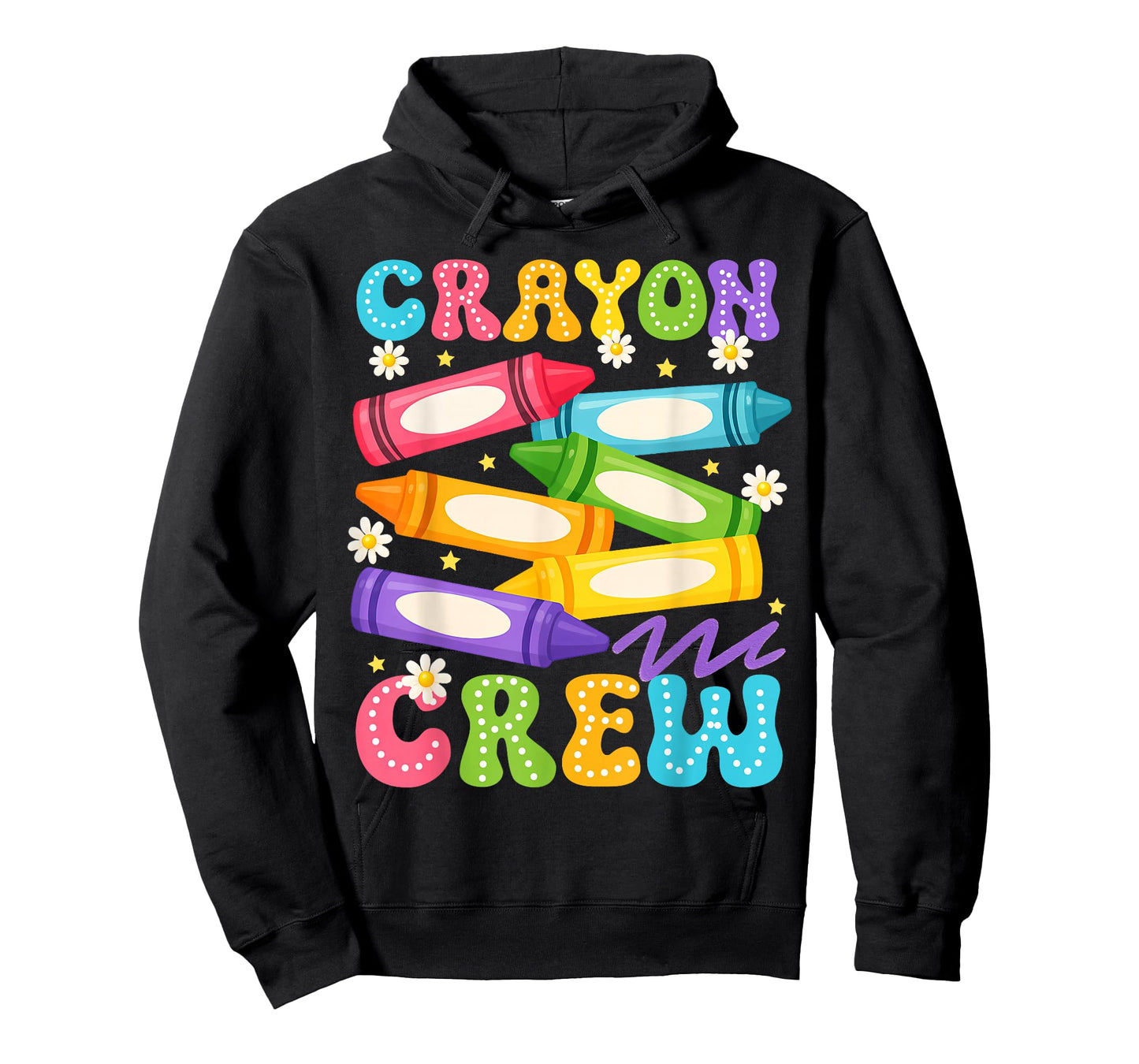 Crayon Crew Coloring Artistic Drawing Color Men Women T-Shirt