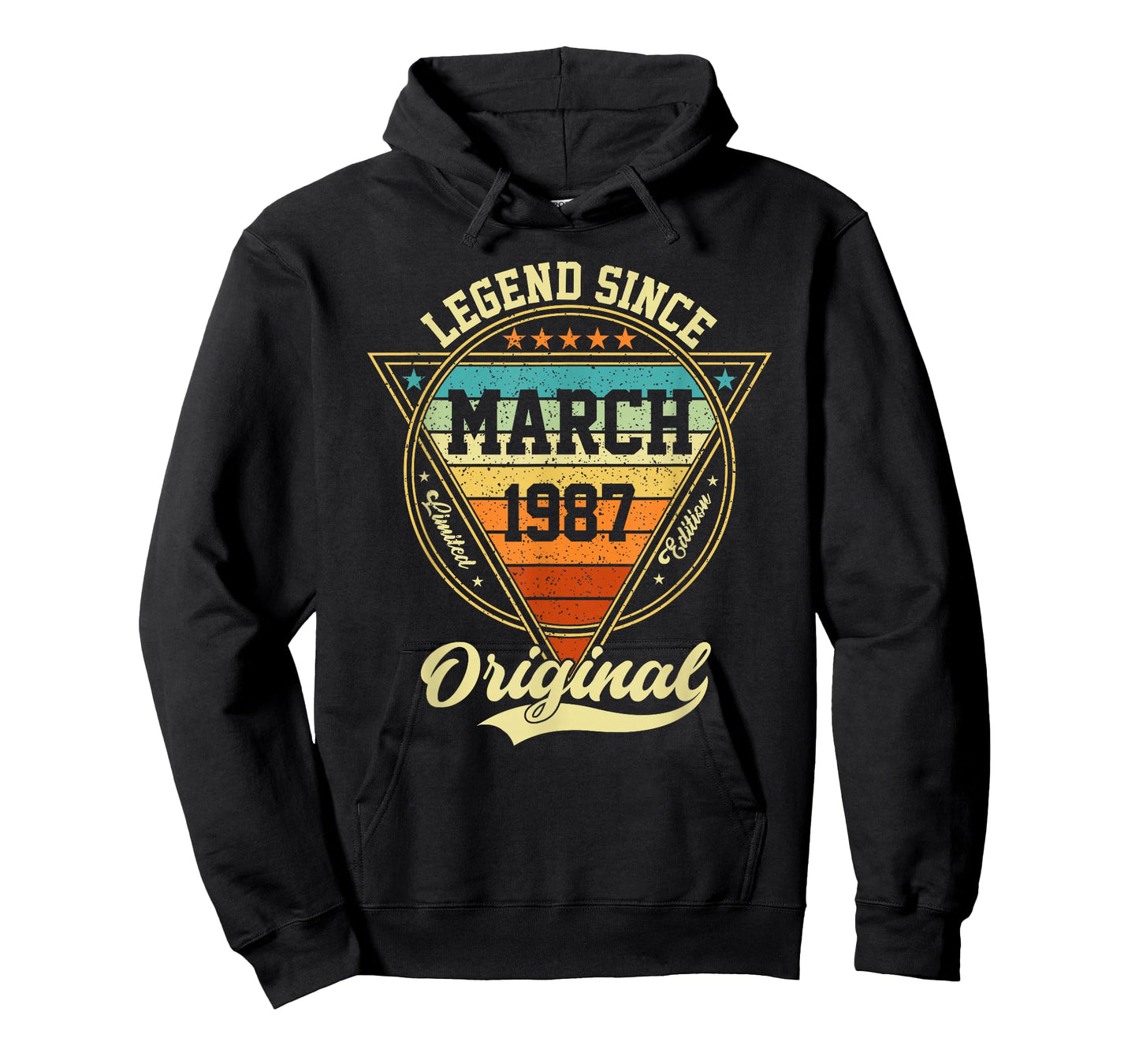 Vintage 39th Birthday Legend Since March 1987 T-Shirt