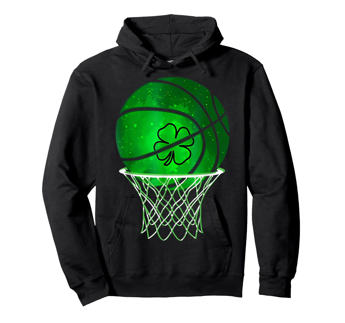 Basketball Shamrock Lucky Clover Irish St Patrick's Day Boys T-Shirt
