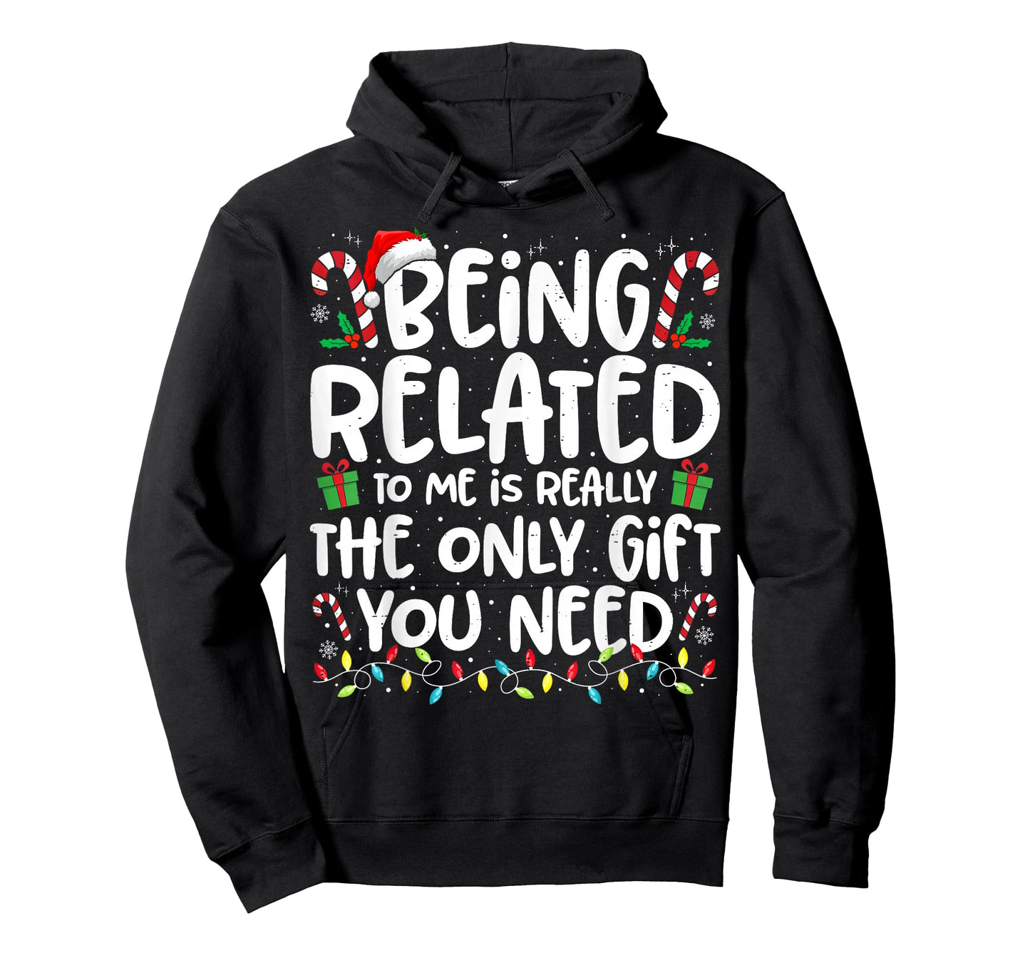 Being Related to Me Funny Christmas Family Xmas Pajamas T-Shirt