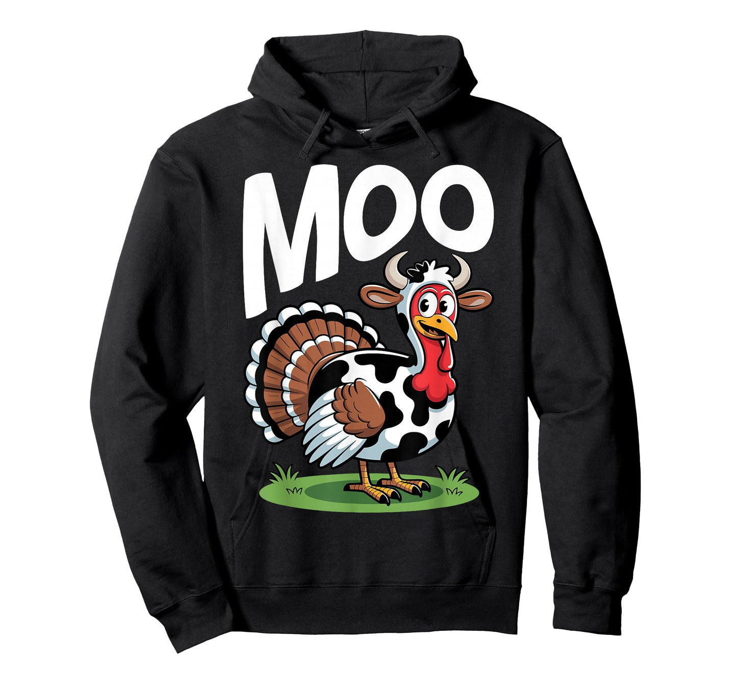 Turkey Moo Funny Thanksgiving Turkey Face Autumn T-Shirt