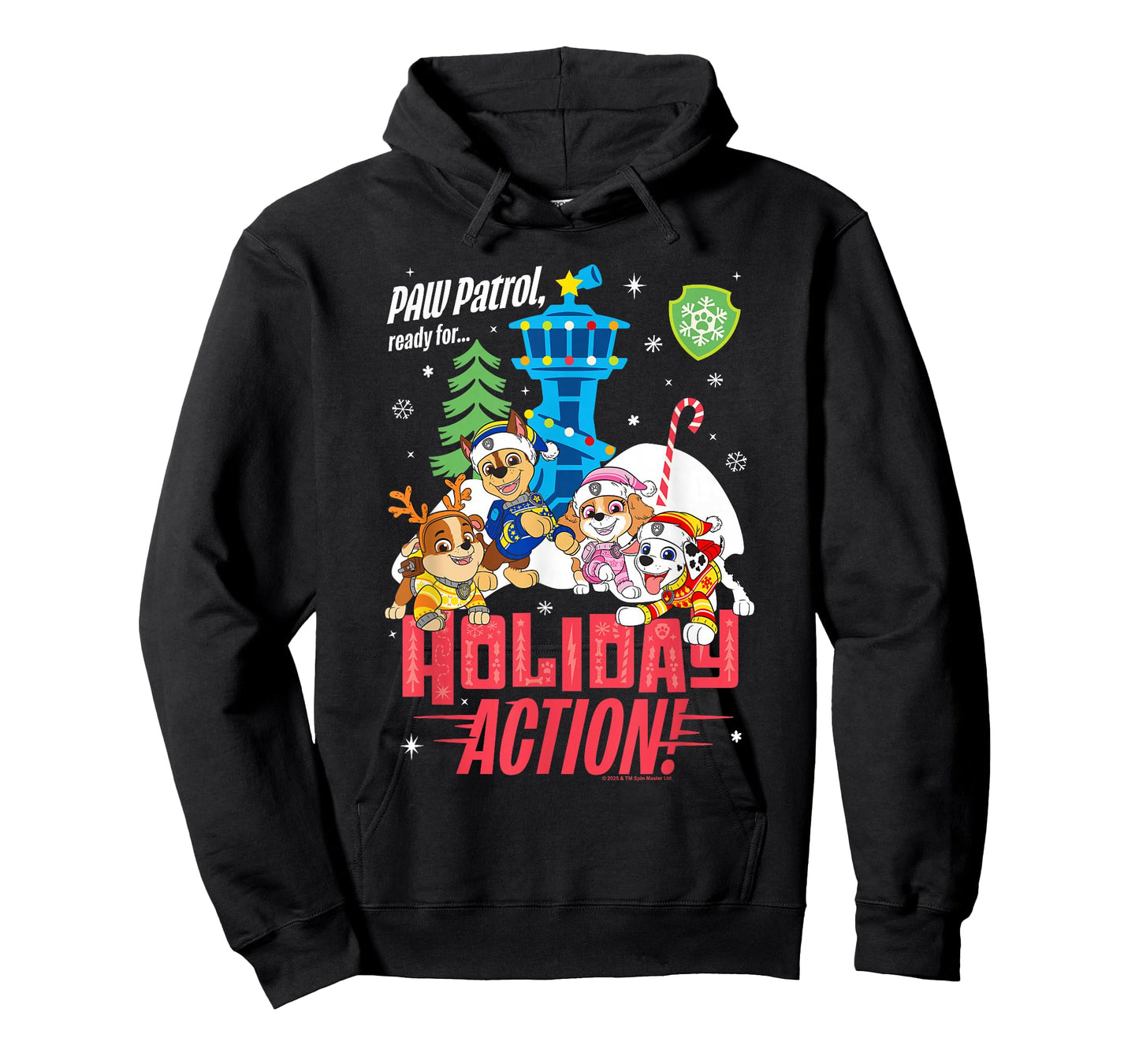 PAW Patrol Christmas Ready for Holiday Action T-Shirt