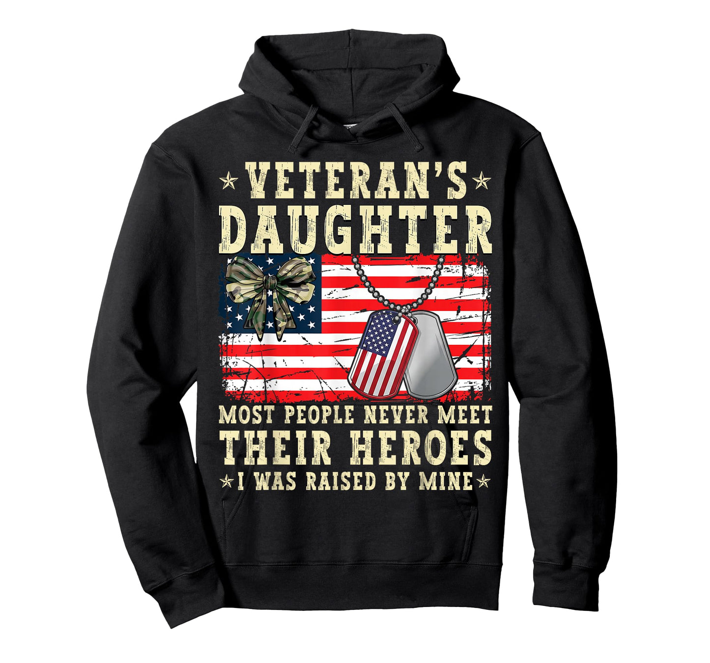 Veteran's Daughter Most People Never Meet Their Heroes USA T-Shirt