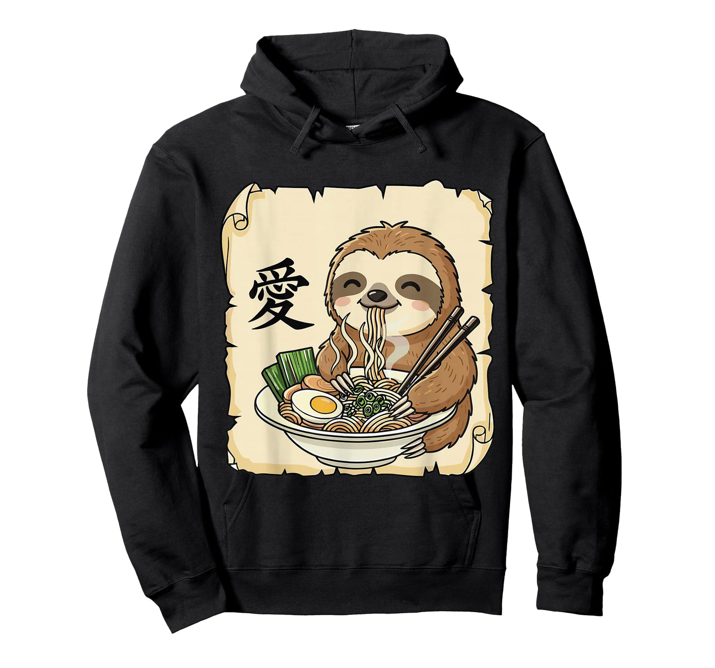 Funny Sloth Ramen Kawaii Anime Japanese Graphic Women Men T-Shirt