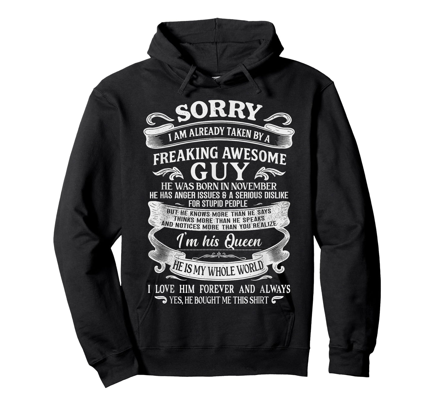 I Am Already Taken by Freaking Awesome Guy Born in November T-Shirt