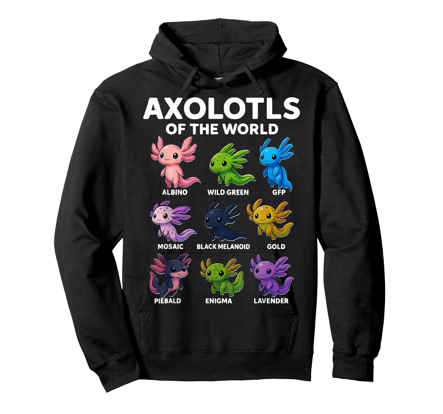 Axolotl Kawaii Axolotls of The World Cute Axolotl Animals T-Shirt