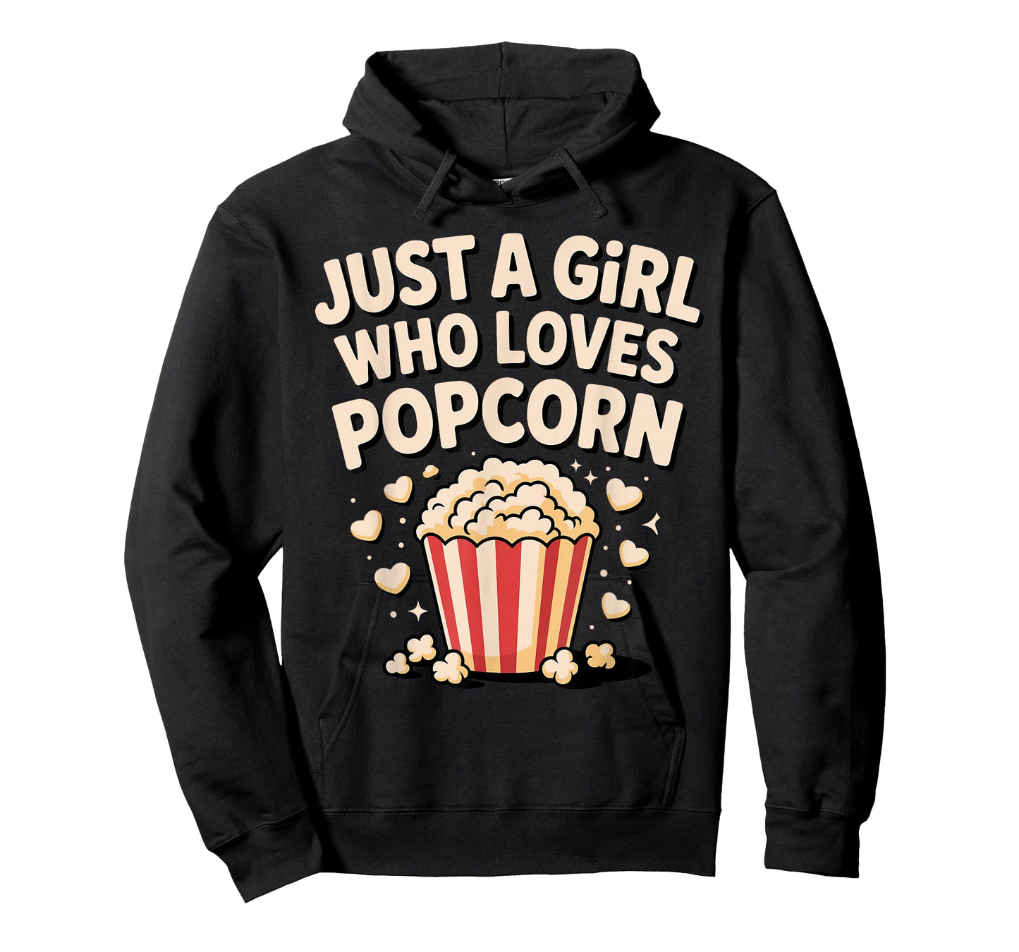 Best Popcorn Art for Women Girls Movie Food Popcorn Lovers T-Shirt