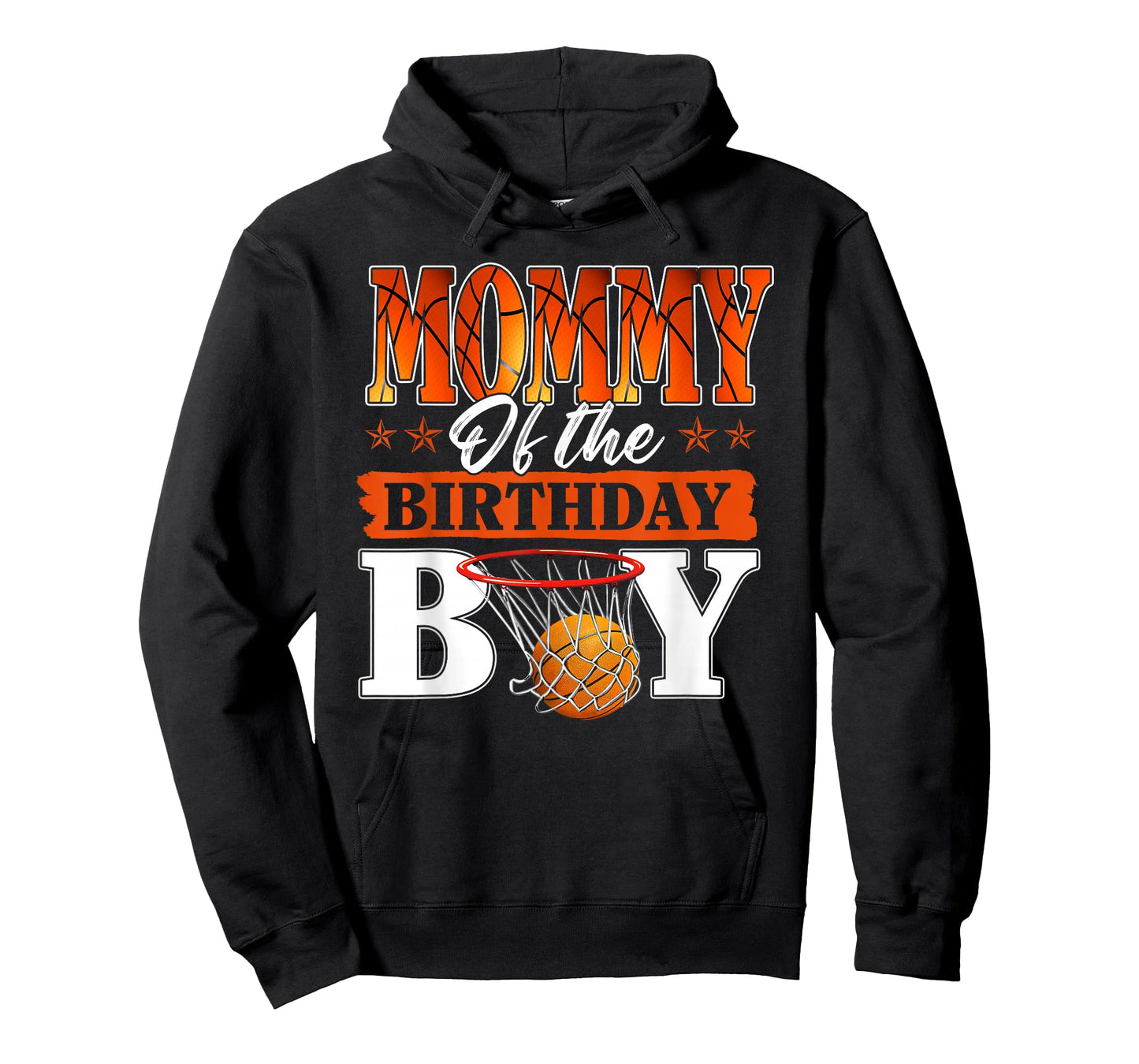 Basketball Mommy of The Birthday Boy Family Matching T-Shirt