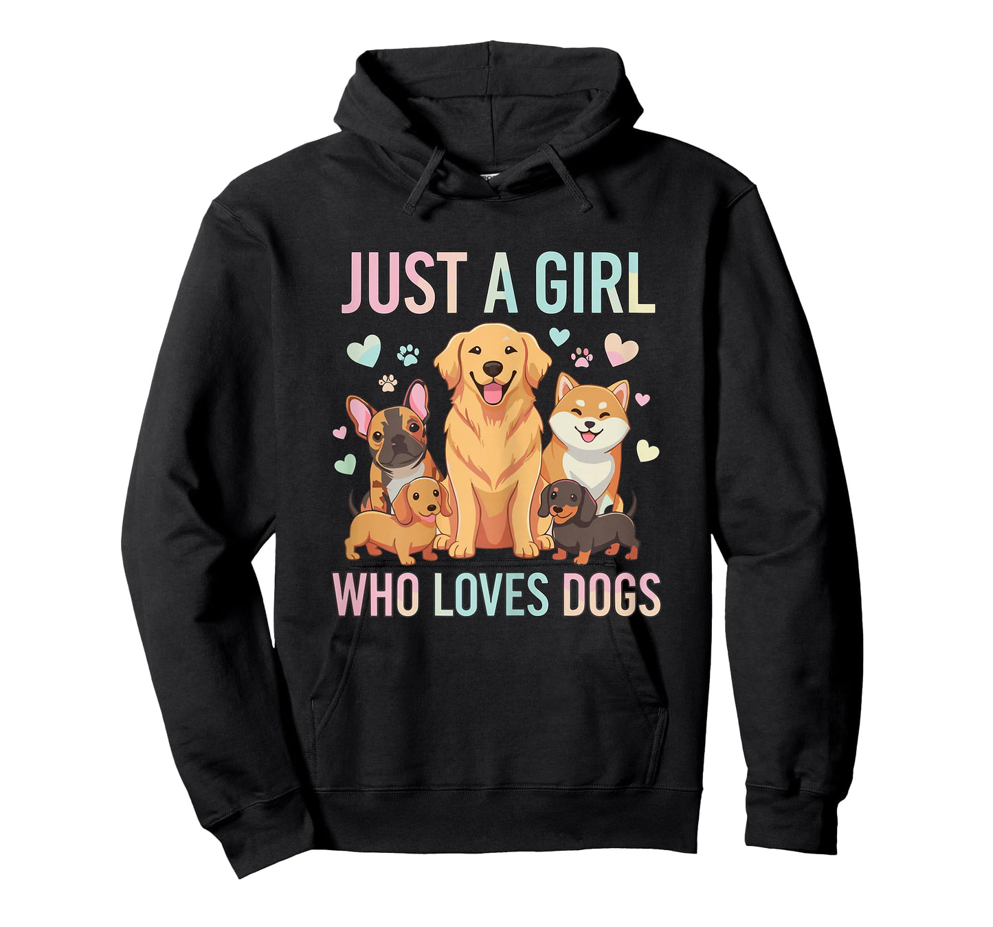 Funny Just A Girl Who Loves Dogs T-Shirt