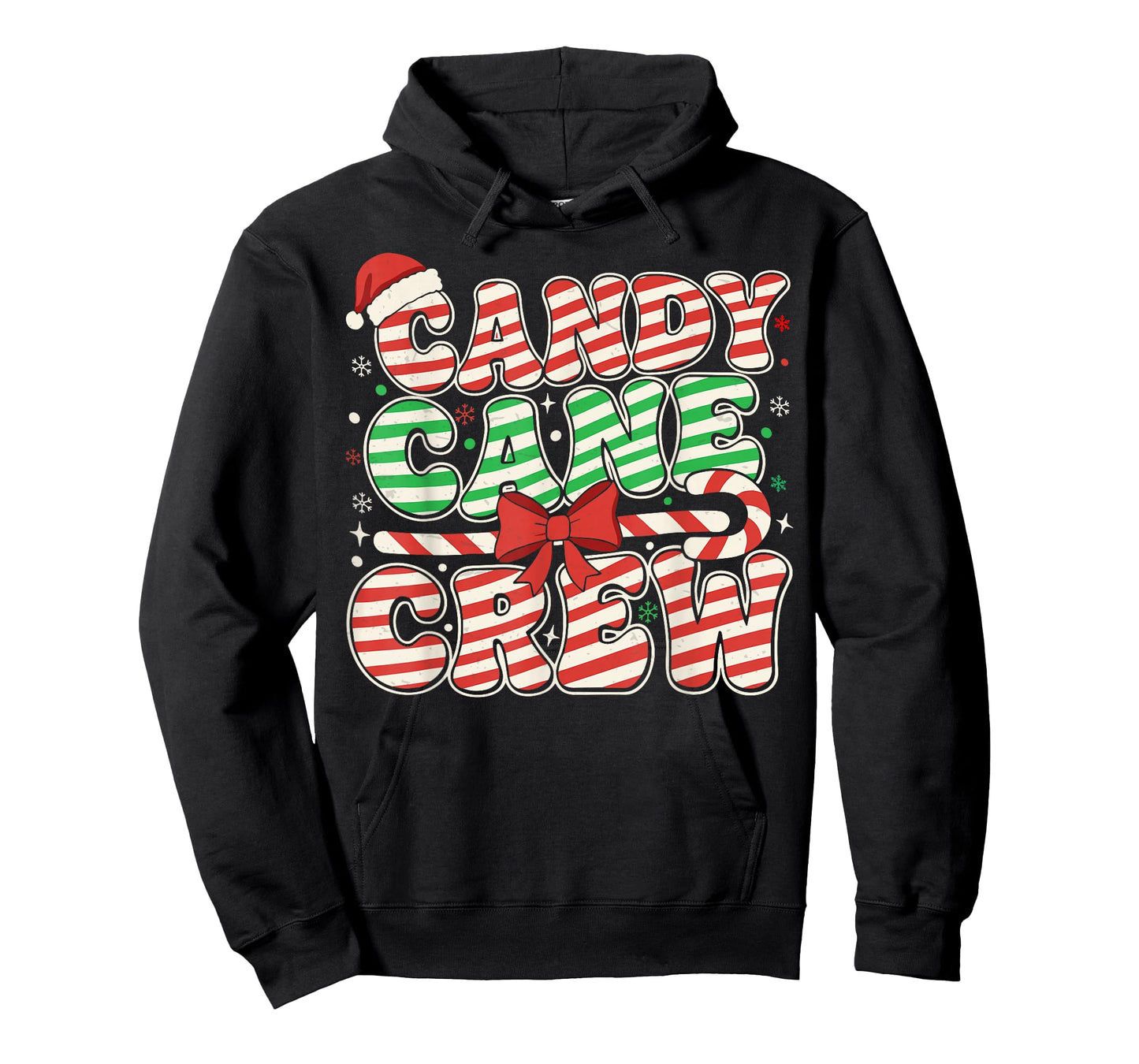 Kids Candy Cane Crew Christmas Family Men boy Women T-Shirt