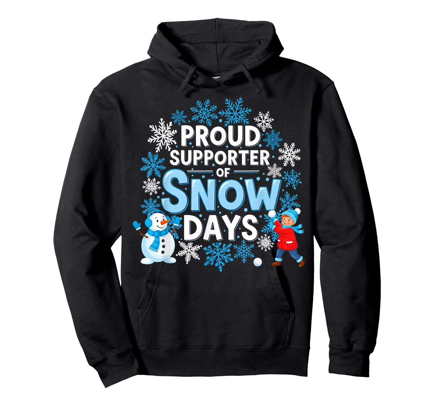 Proud Supporter Snow Days Cozy Winter Vibes Teacher Crew T-Shirt