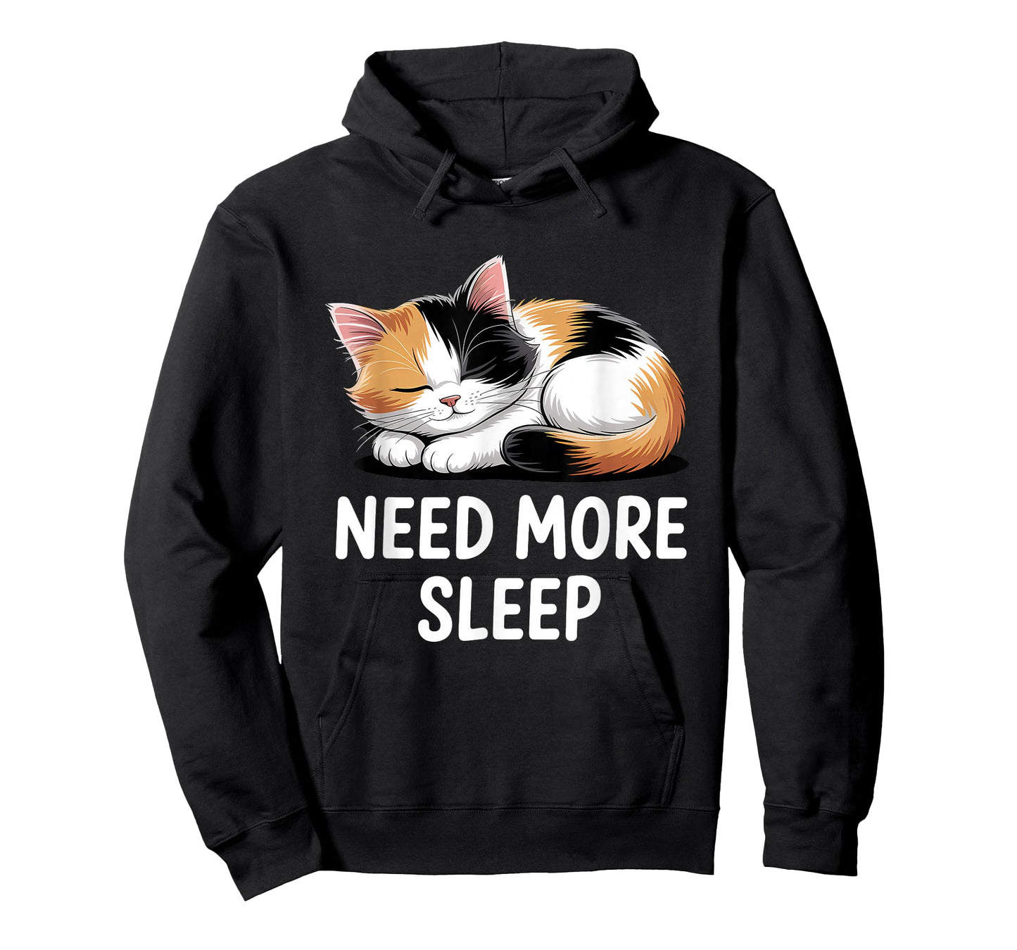 Need More Sleep Calico Cat T-Shirt
