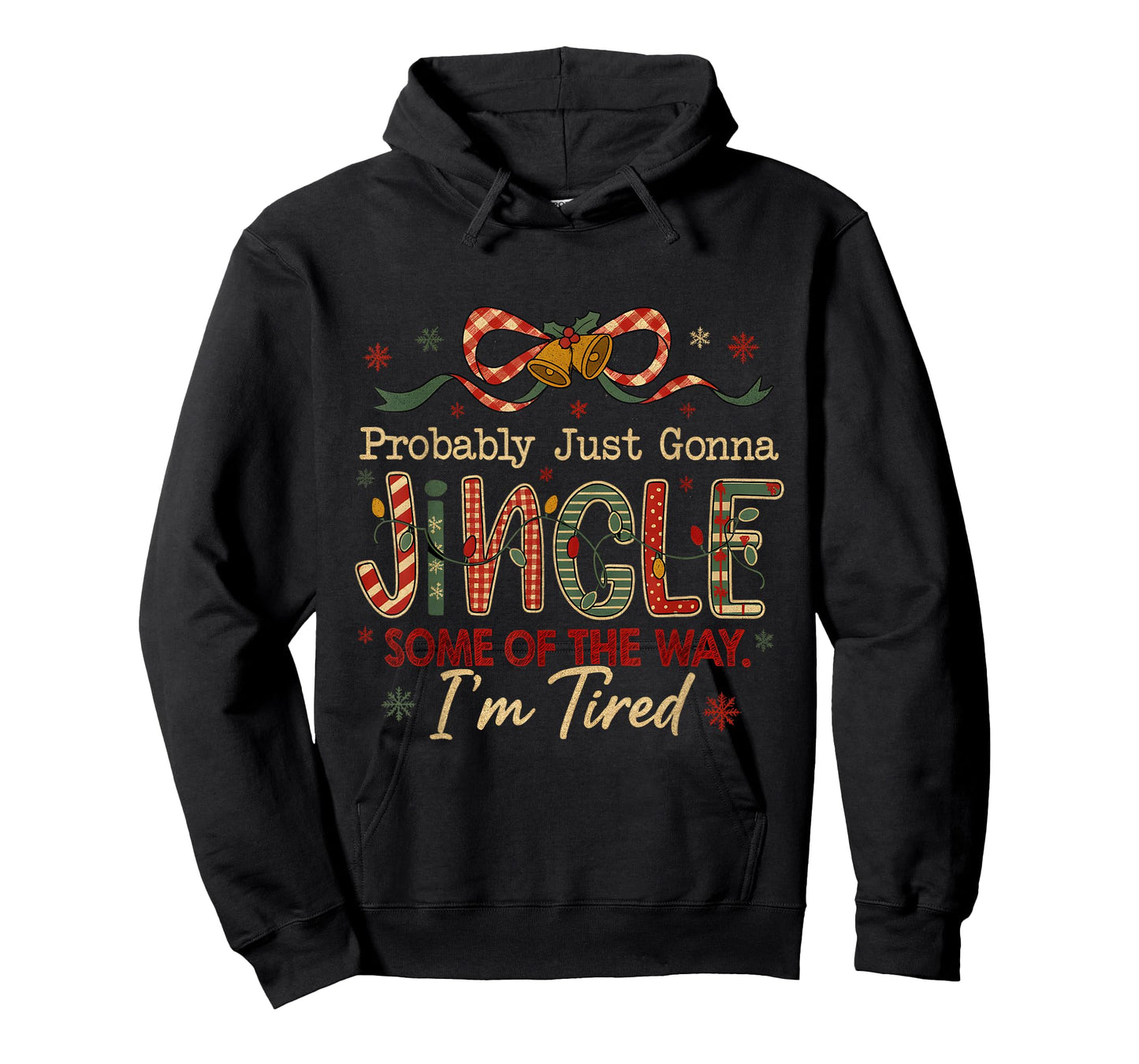 Retro Funny Jingle Some of The Way Holiday T-Shirt