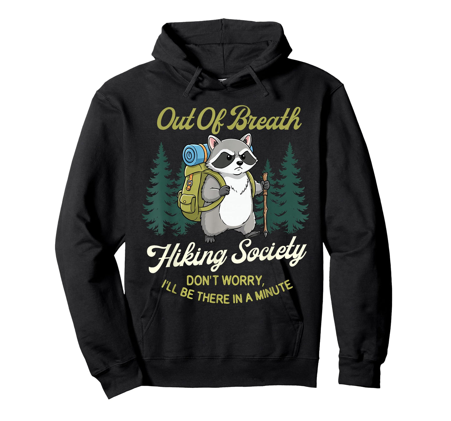 Out of Breath Hiking Society - Hiker Trekker Hiking T-Shirt