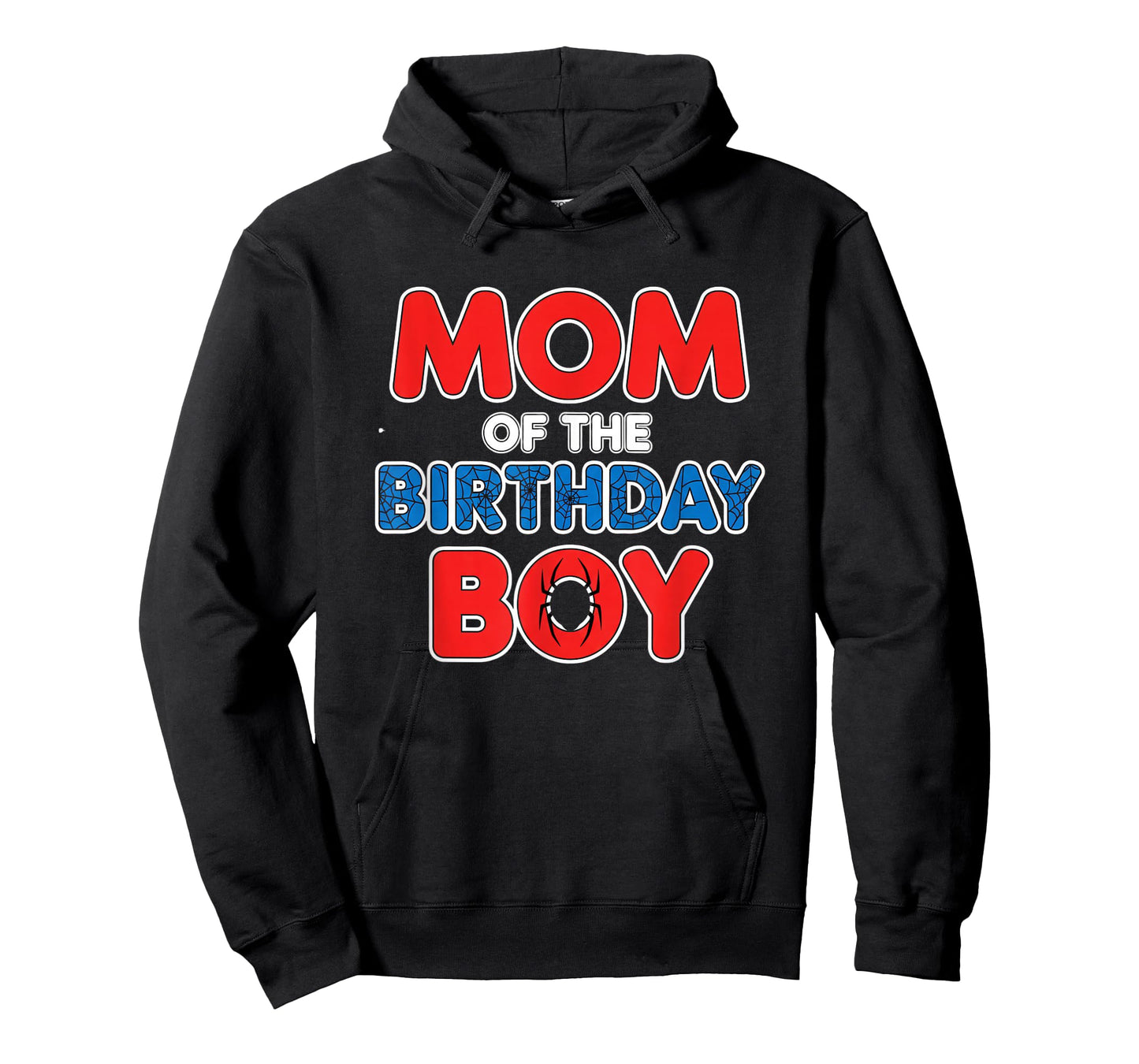 Mom of The Birthday Boy Kids Spider Party Mom T-Shirt
