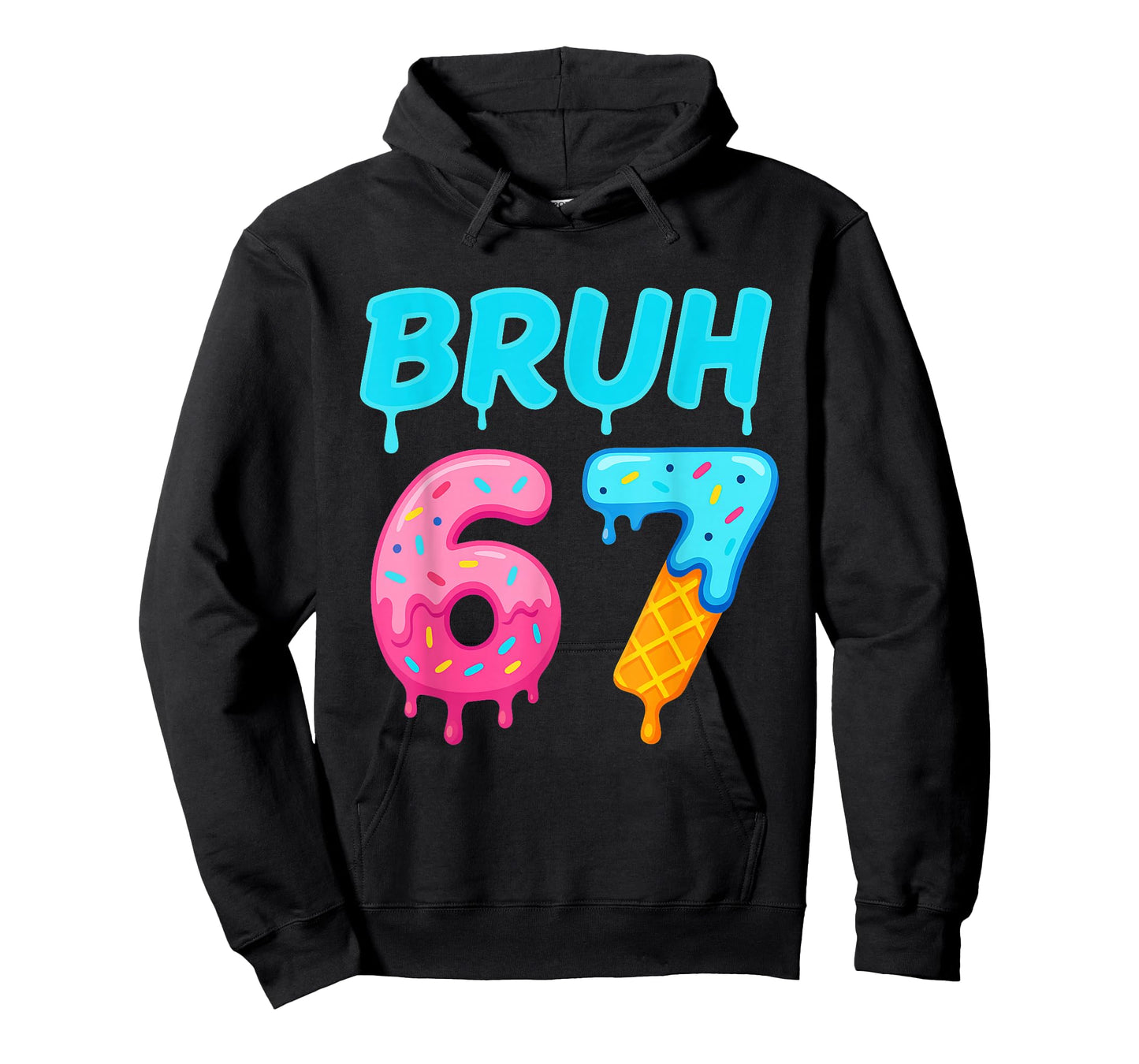Bruh 67 Drippy Ice Cream Donut Funny Essential T-Shirt