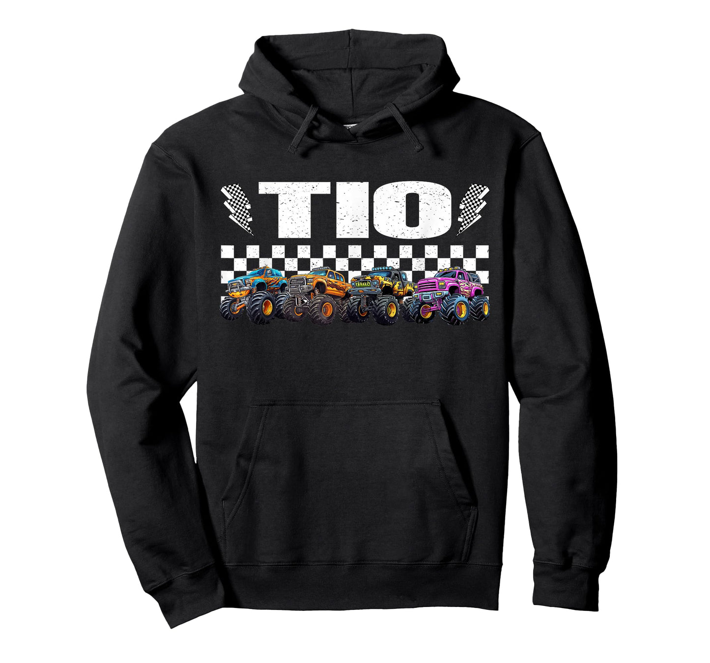 TIO Retro Monster Truck Family Crew Birthday Matching T-Shirt