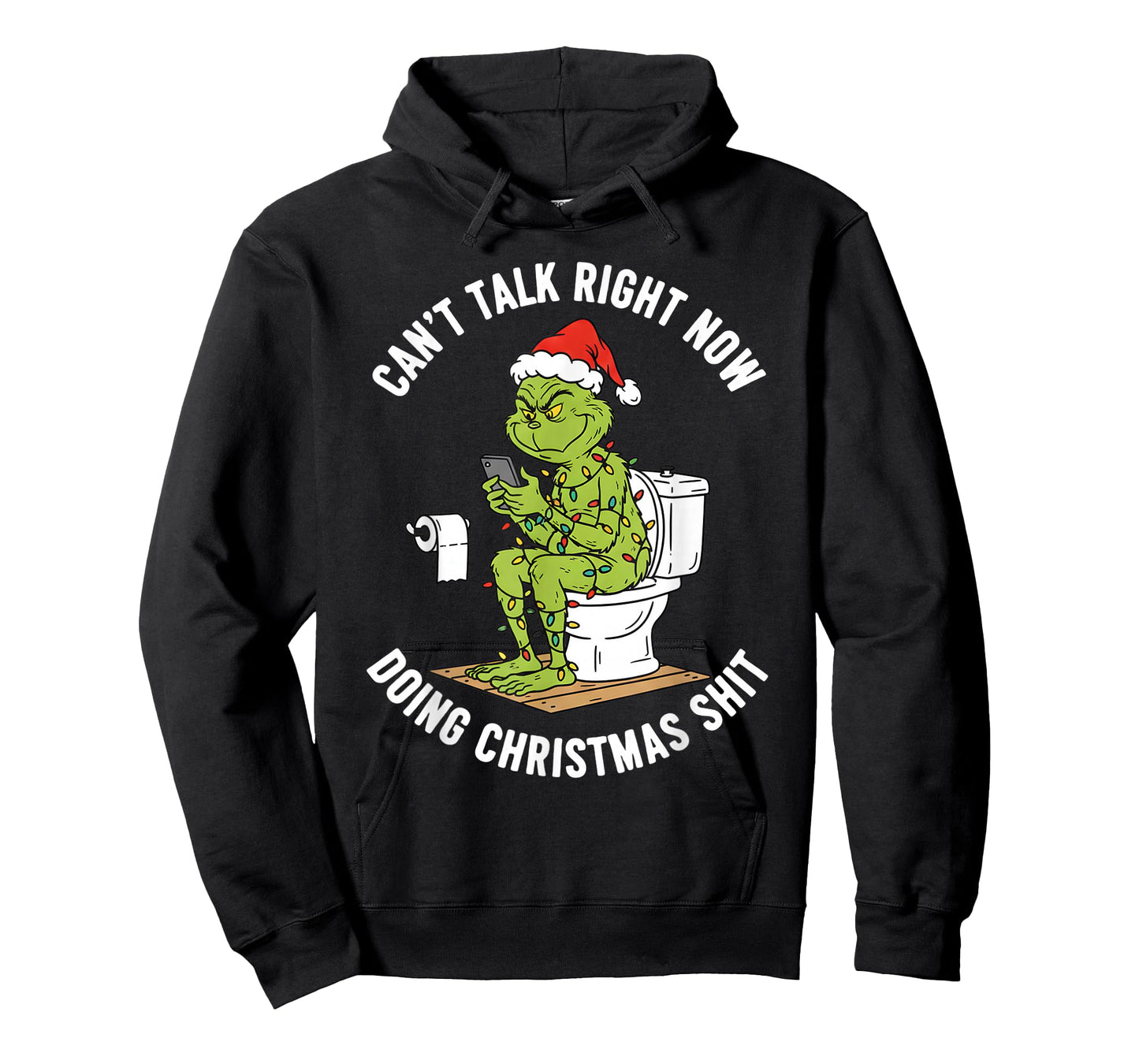 Santa Hat Can't Talk Right Now Doing Christmas Shits T-Shirt