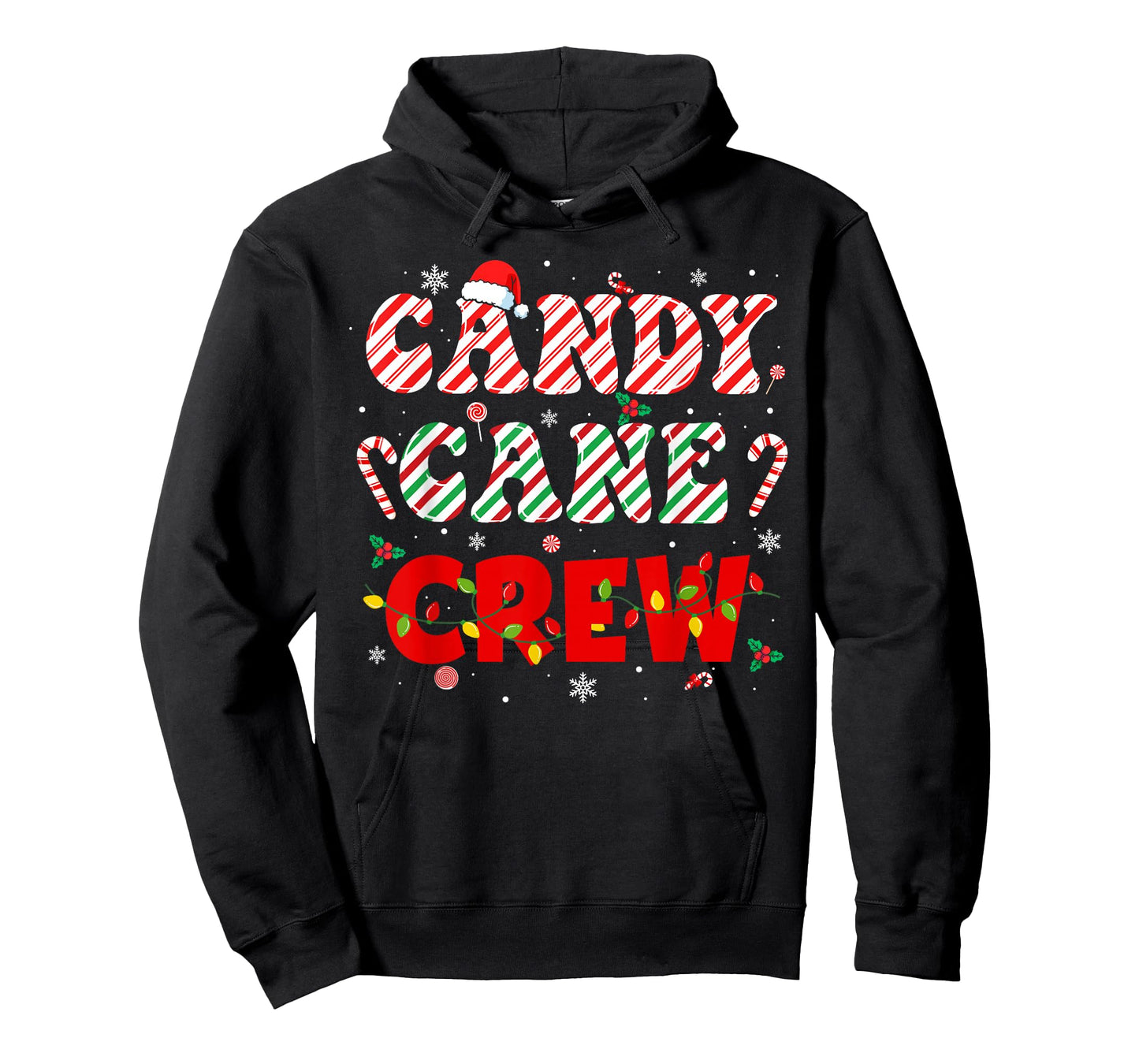 Candy Cane Crew Funny Christmas Holiday Family Men Women Kid T-Shirt