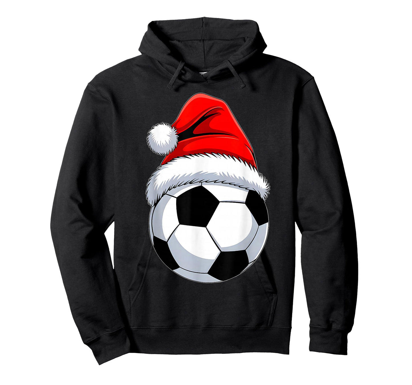 Soccer Christmas Shirt Boys Men Kids Santa Hat Xmas Pajamas T-Shirt